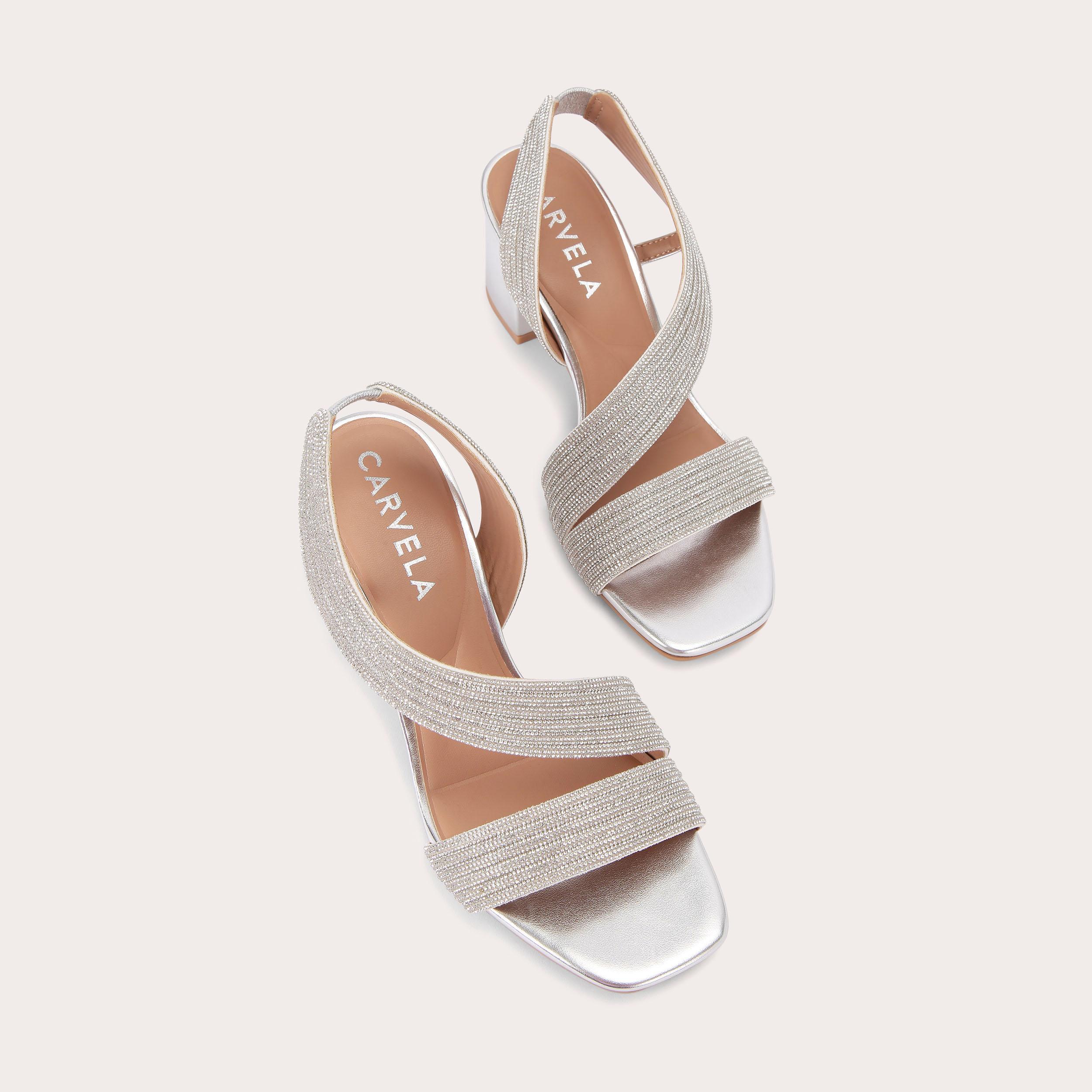 Carvela 2025 silver sandals