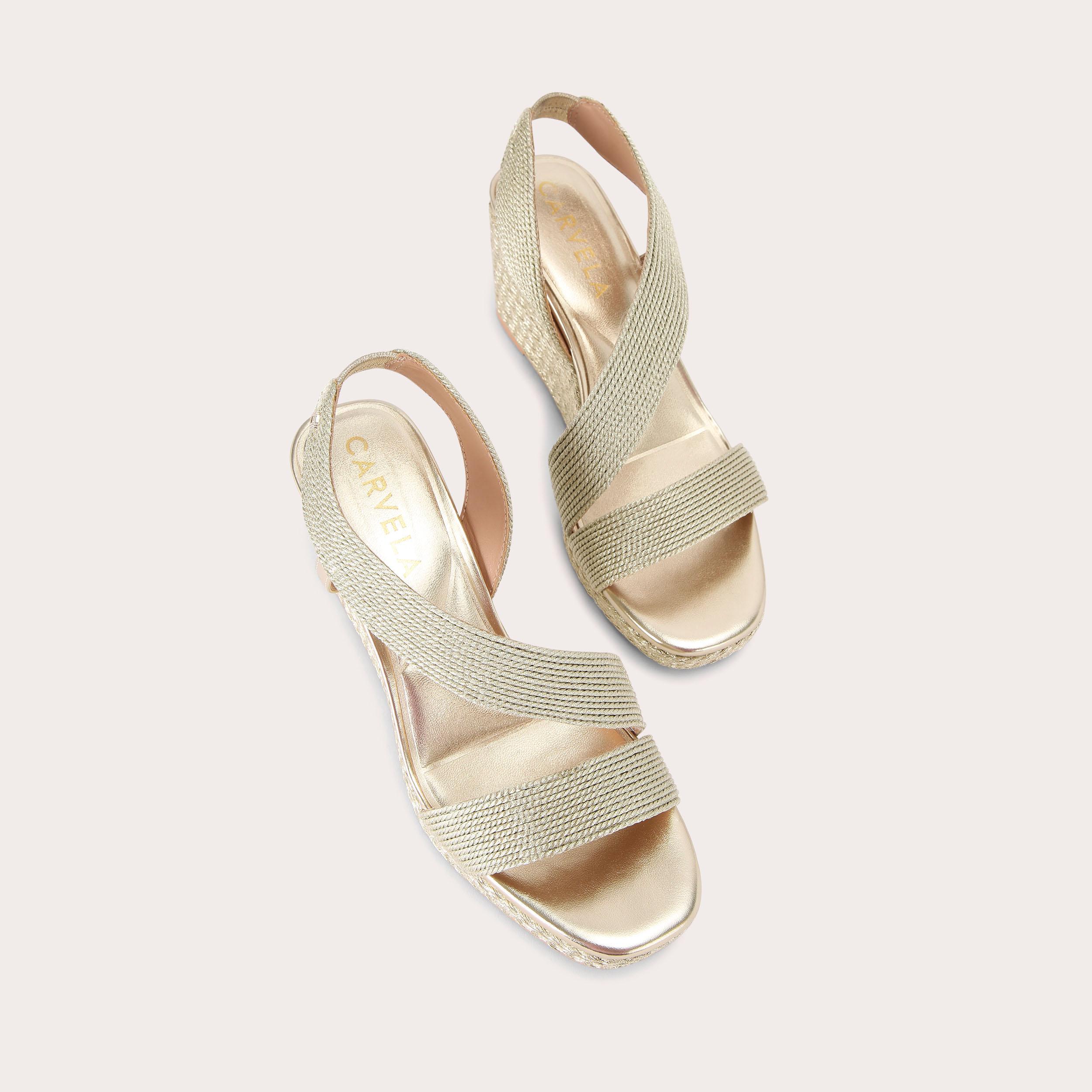 Carvela hot sale glimmer gold