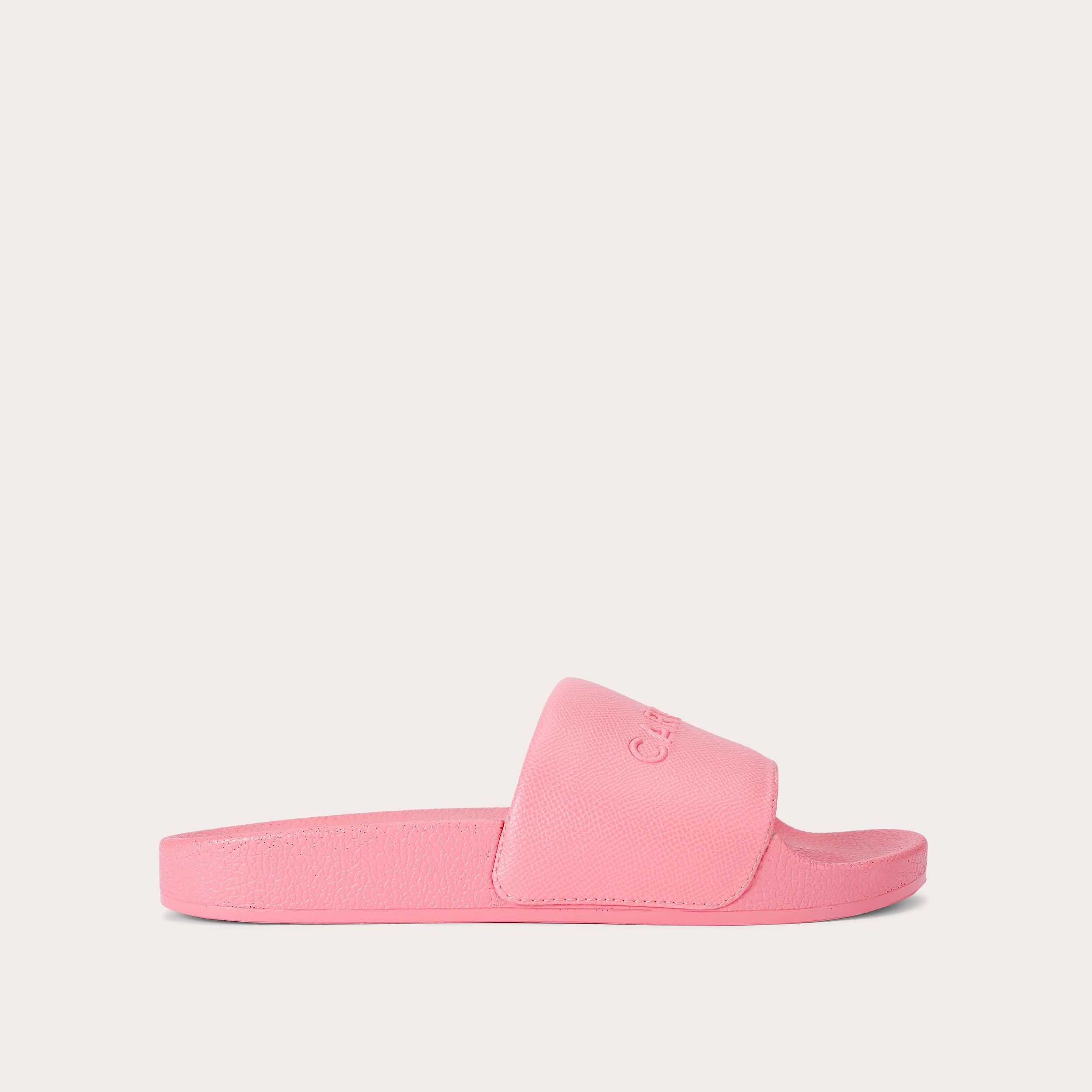 FRAME SLIDER Pink Slider Sandal by CARVELA