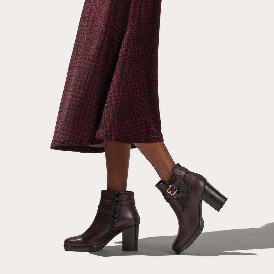 Carvela burgundy ankle boots hotsell