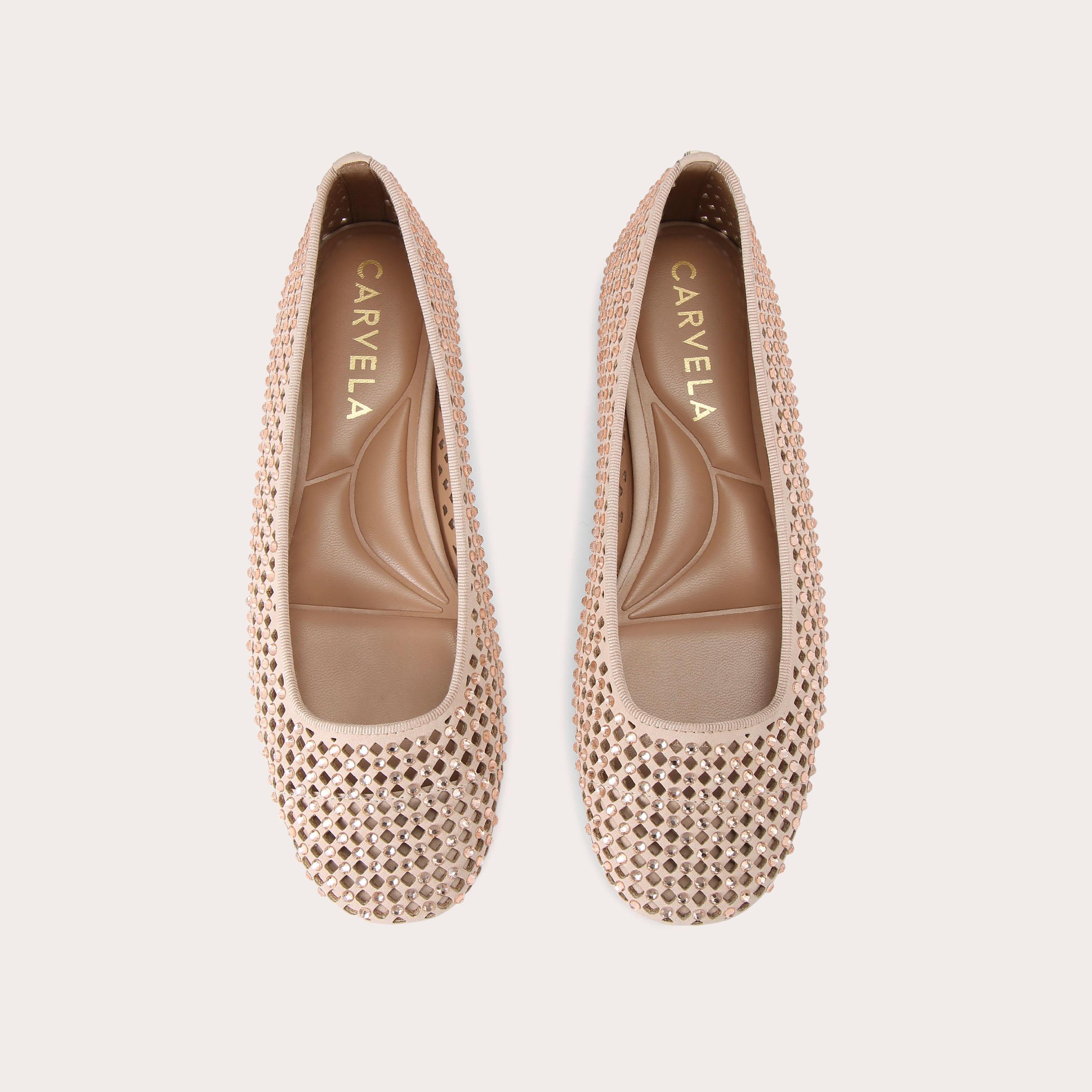 QUINN Blush Slip On Flats by CARVELA