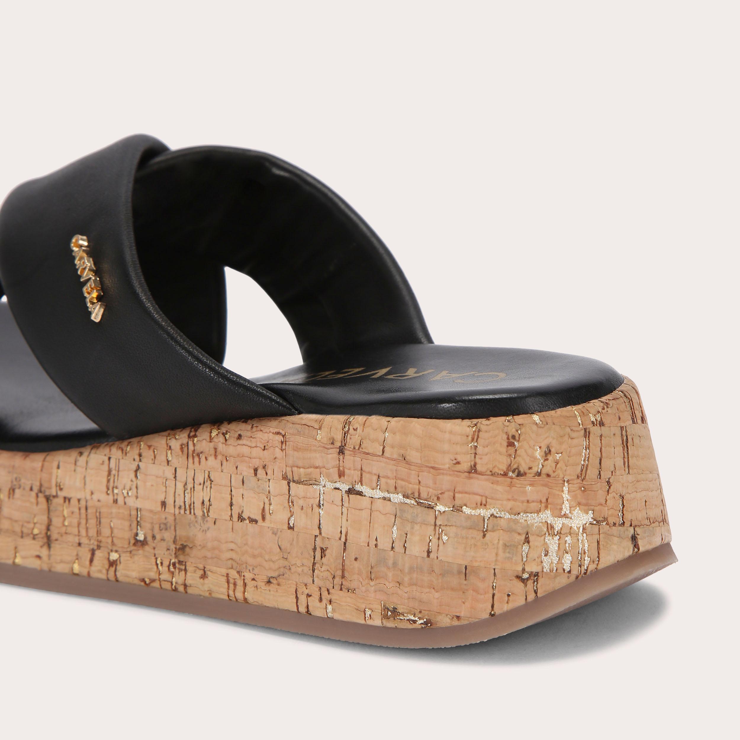PILLOW Black Sandals by CARVELA
