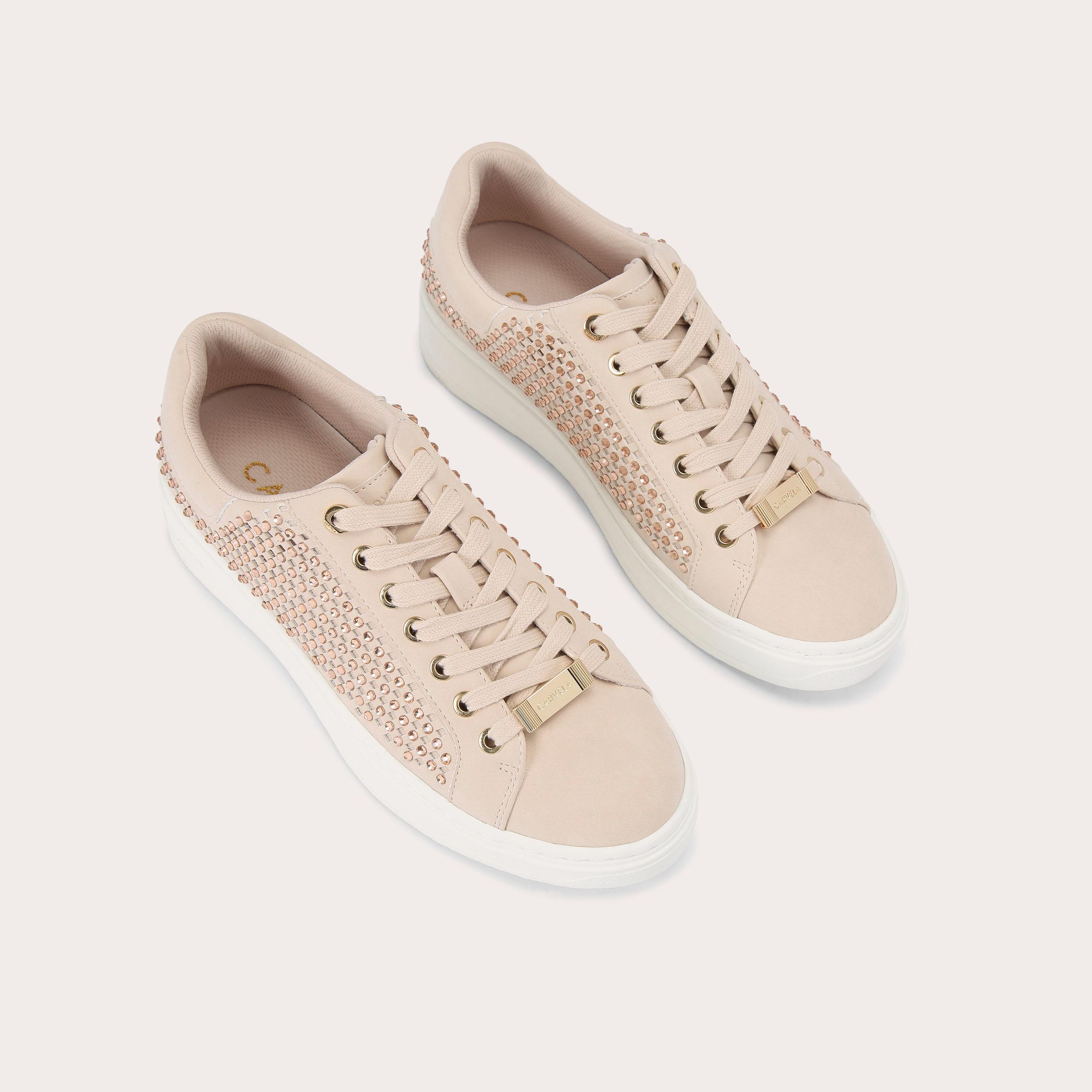 Carvela cheap studded trainers