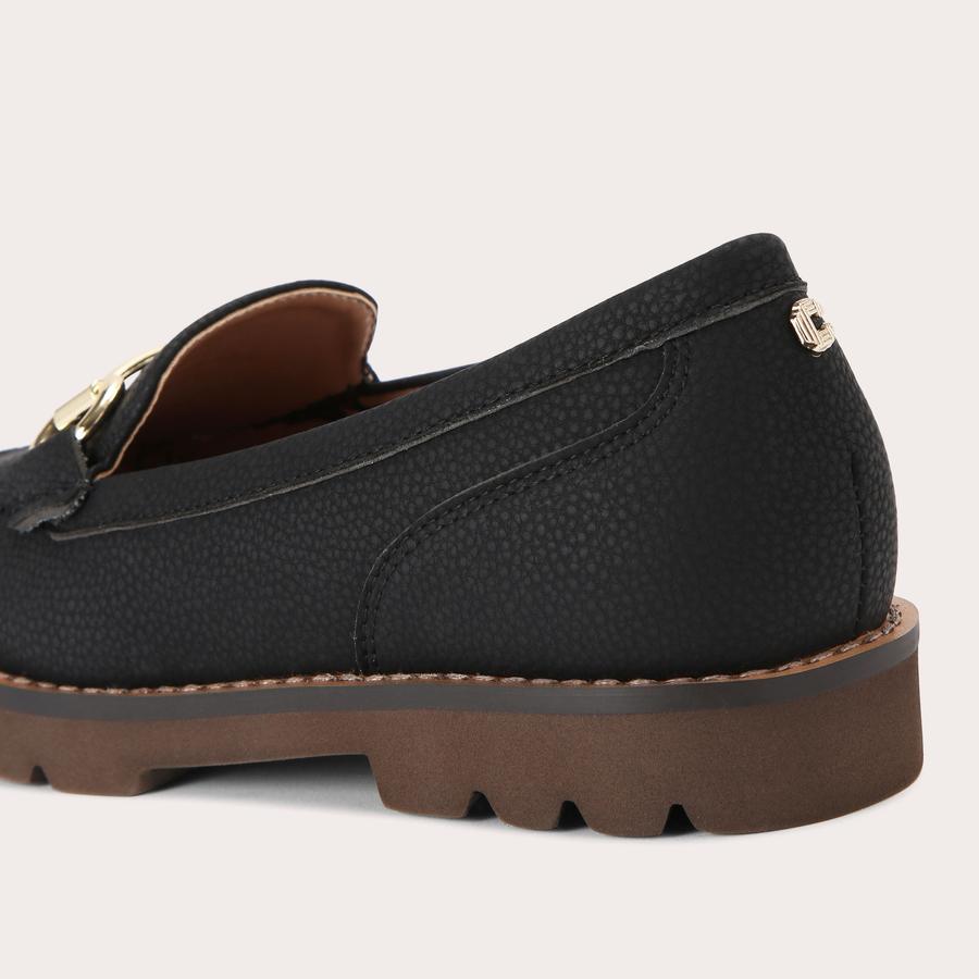 CROWN Black Slip On Loafer by CARVELA