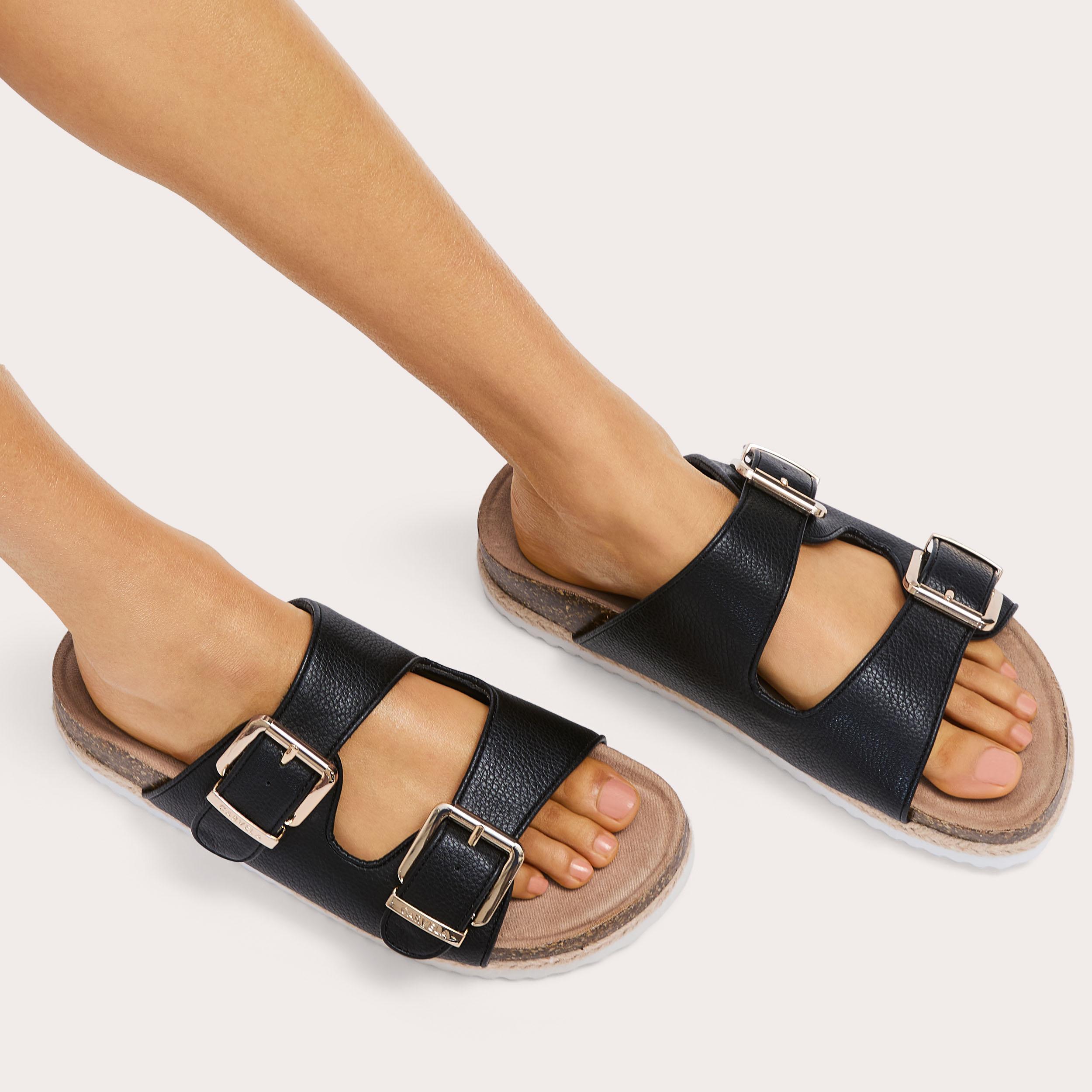 Carvela black sandals online