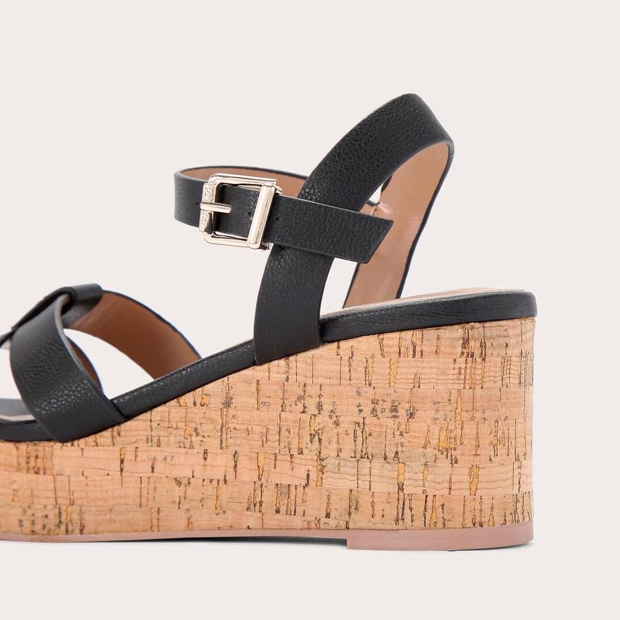 Mia black platform sandals online