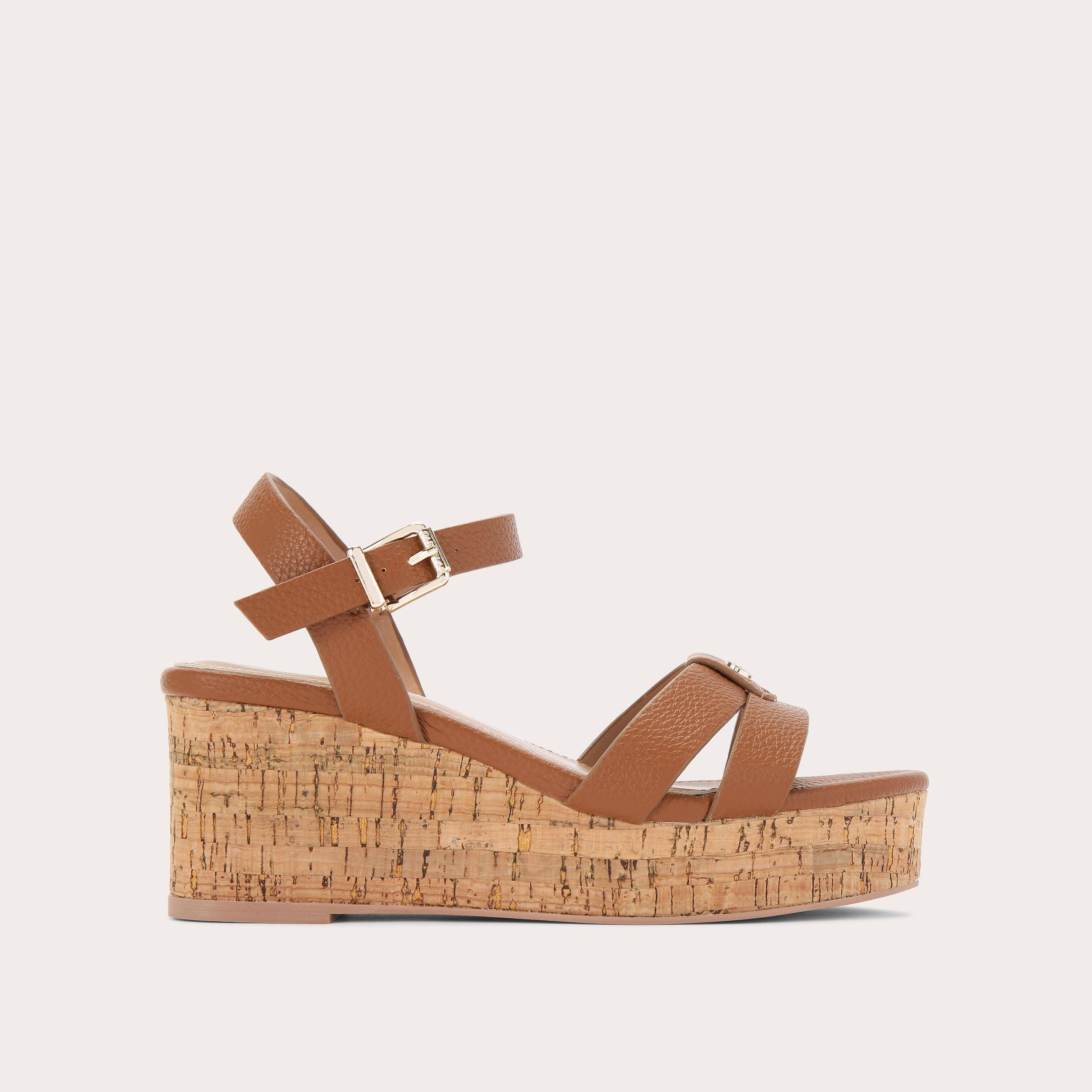 SICILY Tan Espadrille Flat Sandals by CARVELA COMFORT