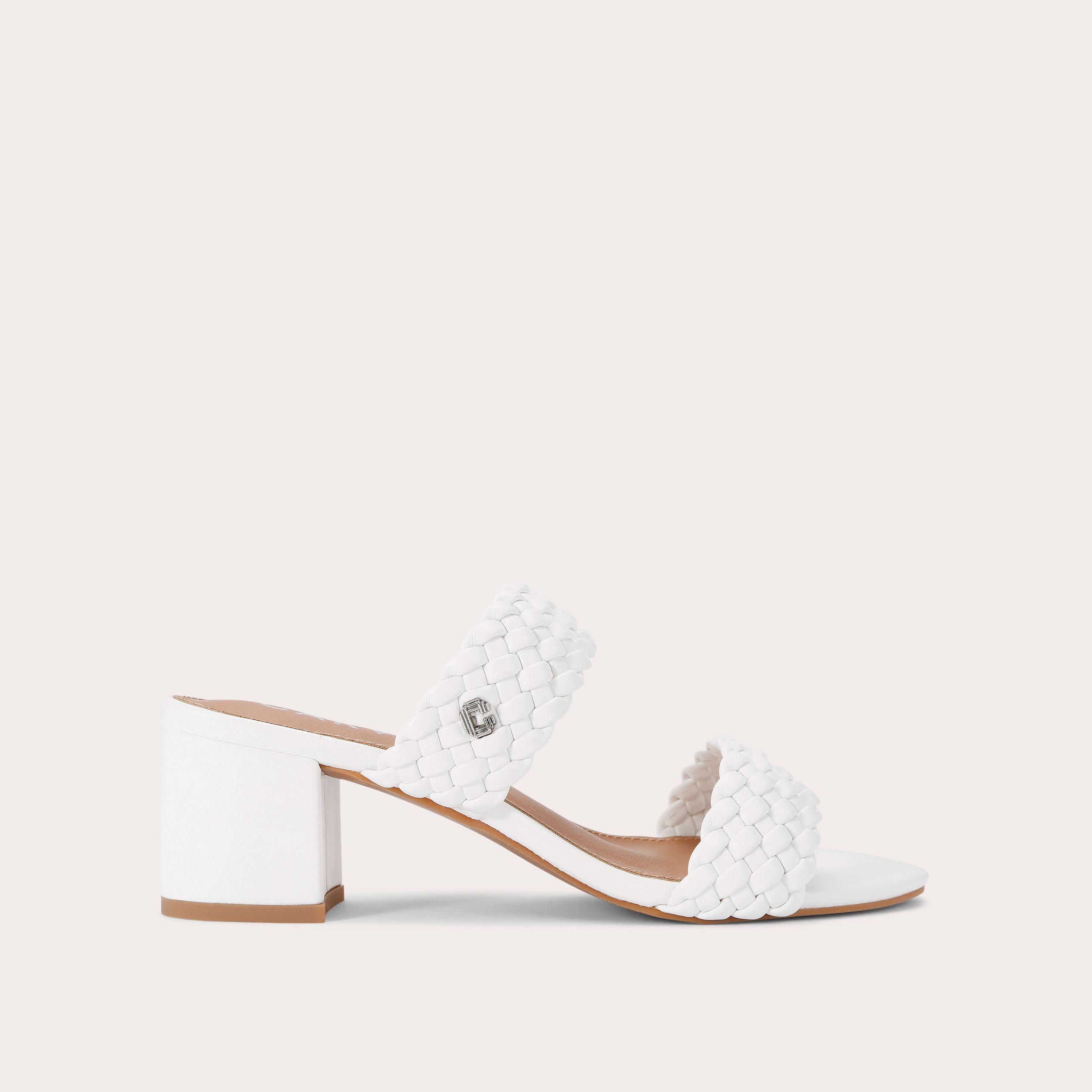 carvela TWISTED White Block Heel by CARVELA