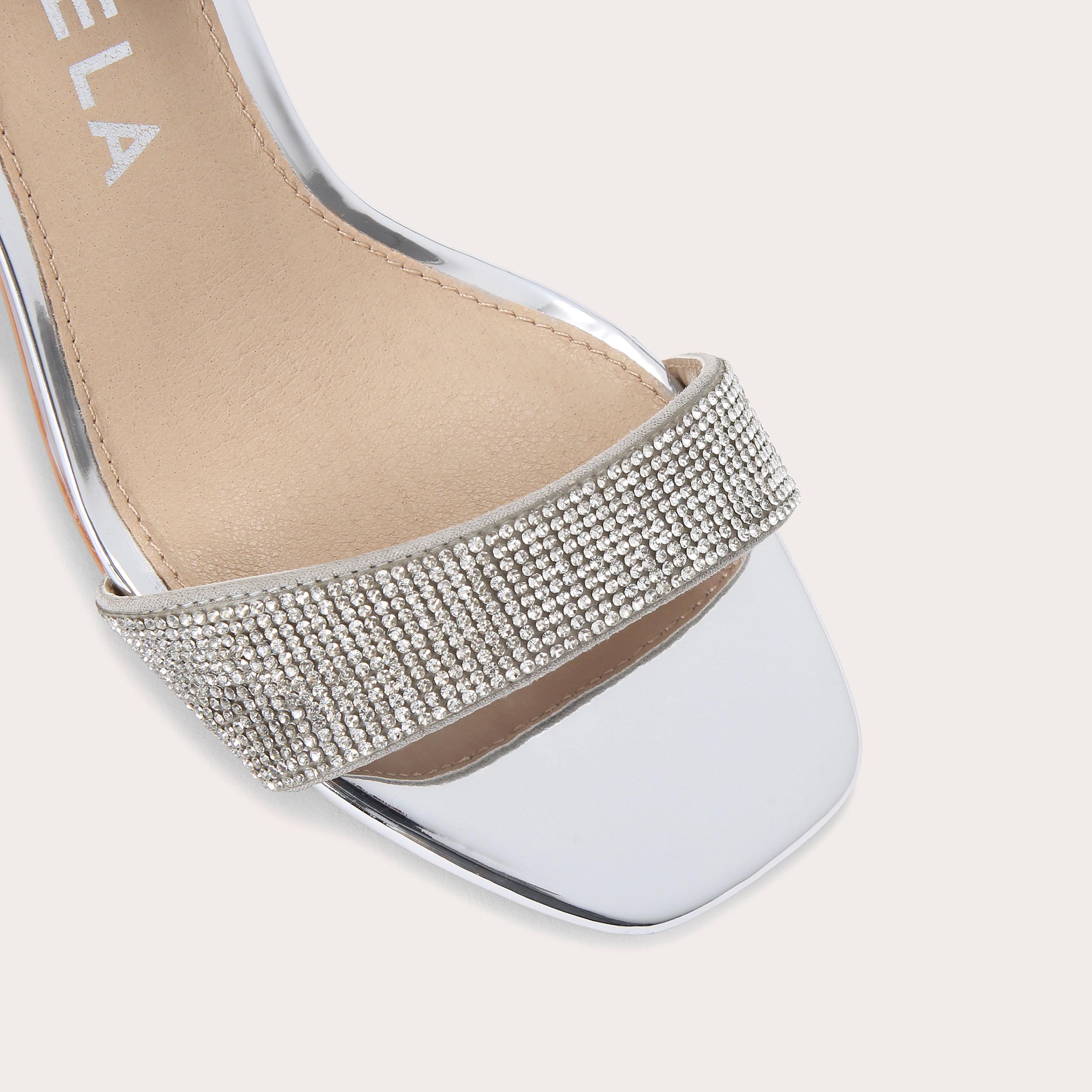 carvela silver heels