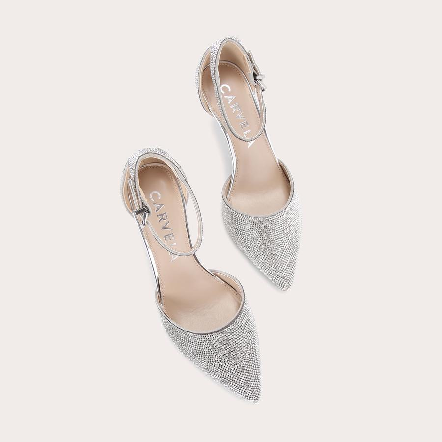 Carvela silver heels best sale