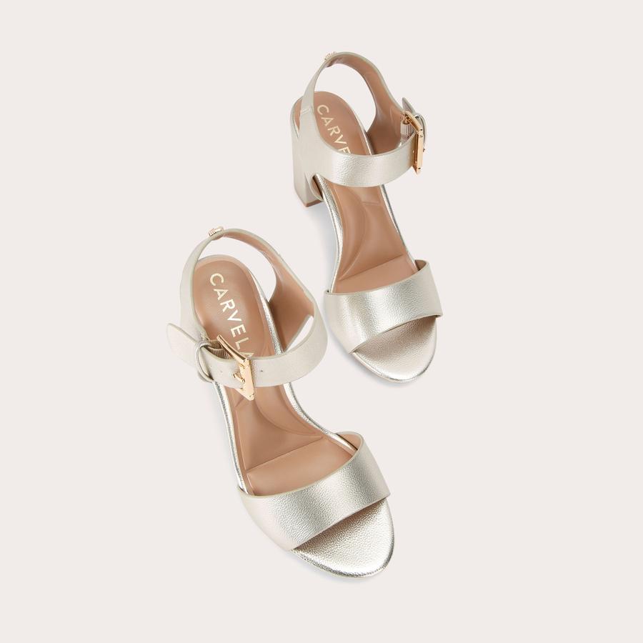 Carvela gold heels on sale