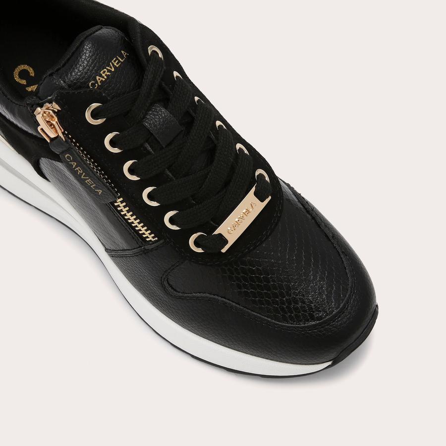 Carvela jagged trainers black on sale