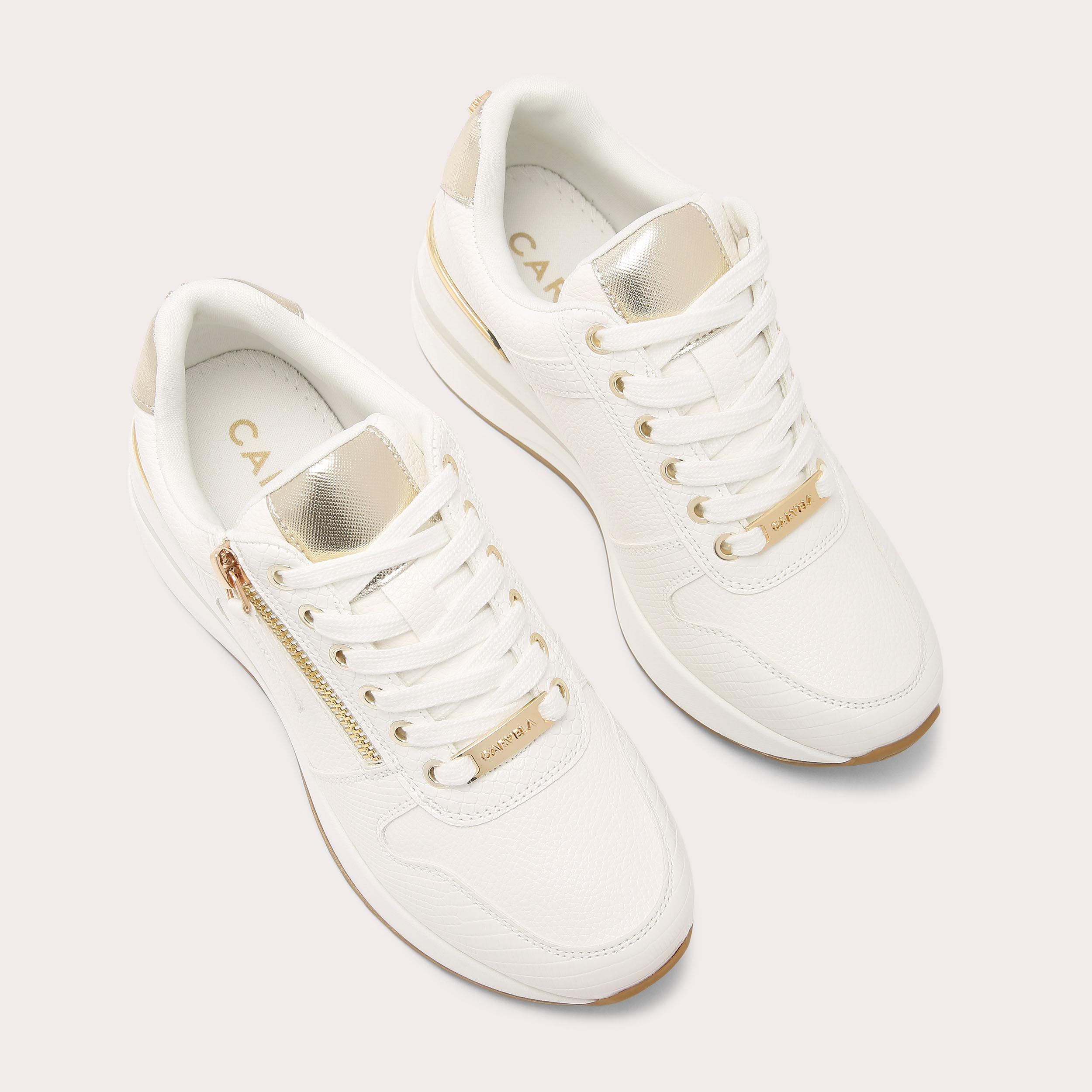 carvela white trainers sale