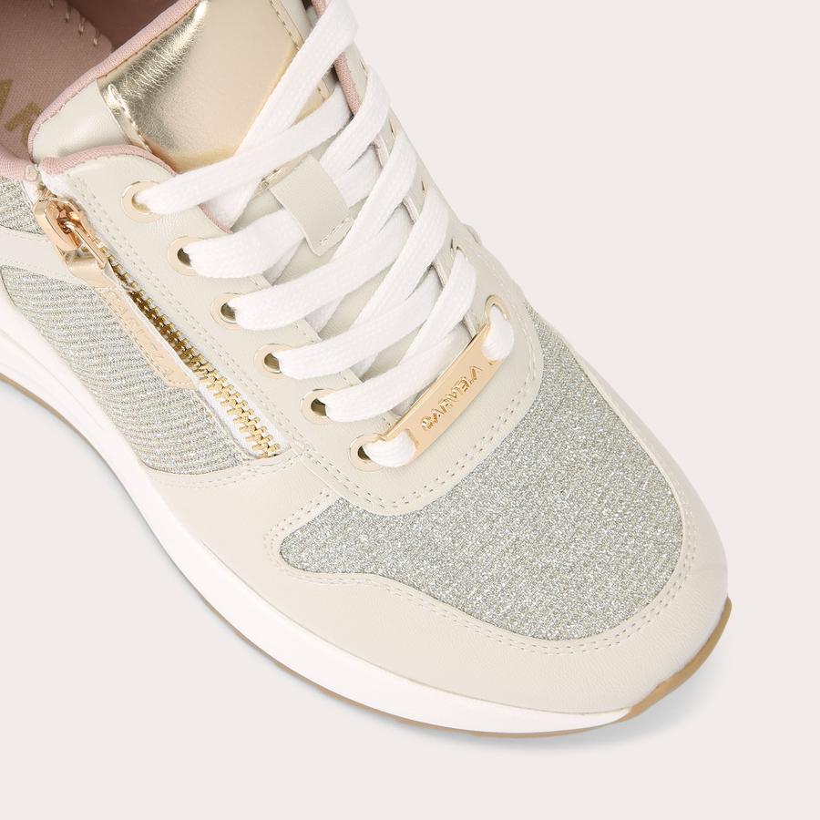 Carvela gold trainers online