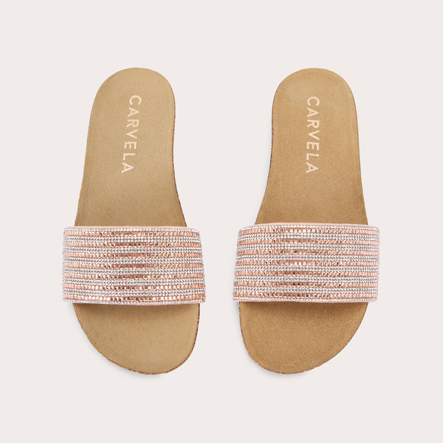 Carvela rose gold sandals online