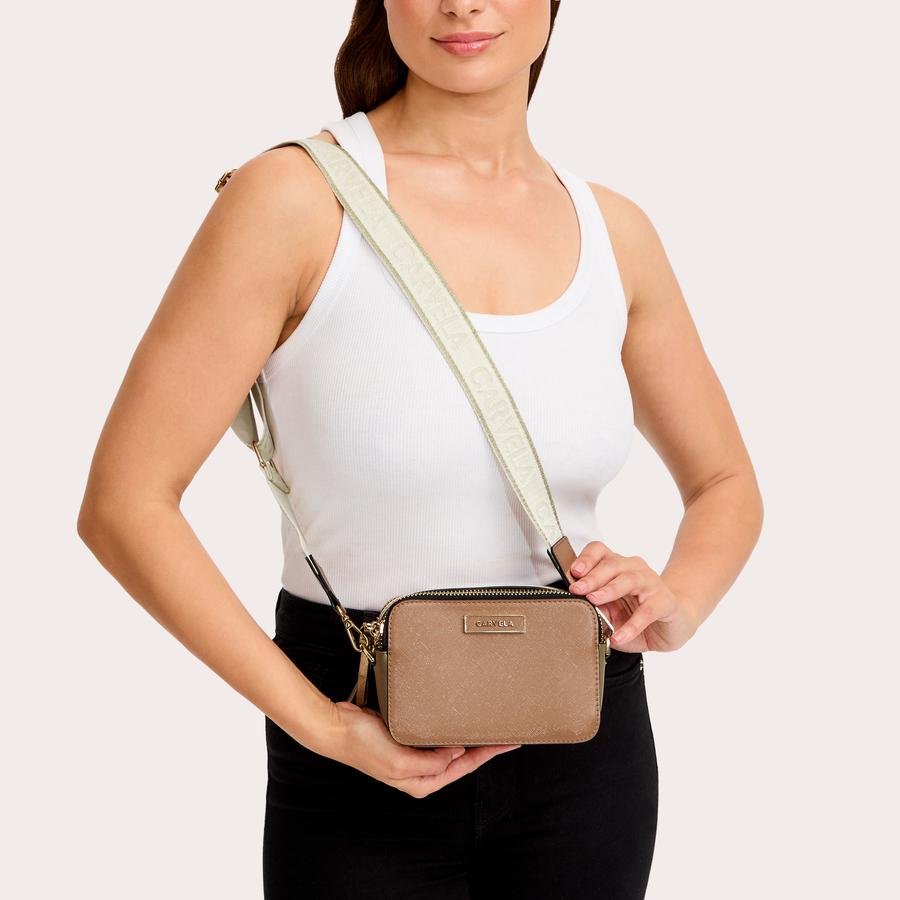 RAPID MINI CAMERA Camel Camera Bag by CARVELA