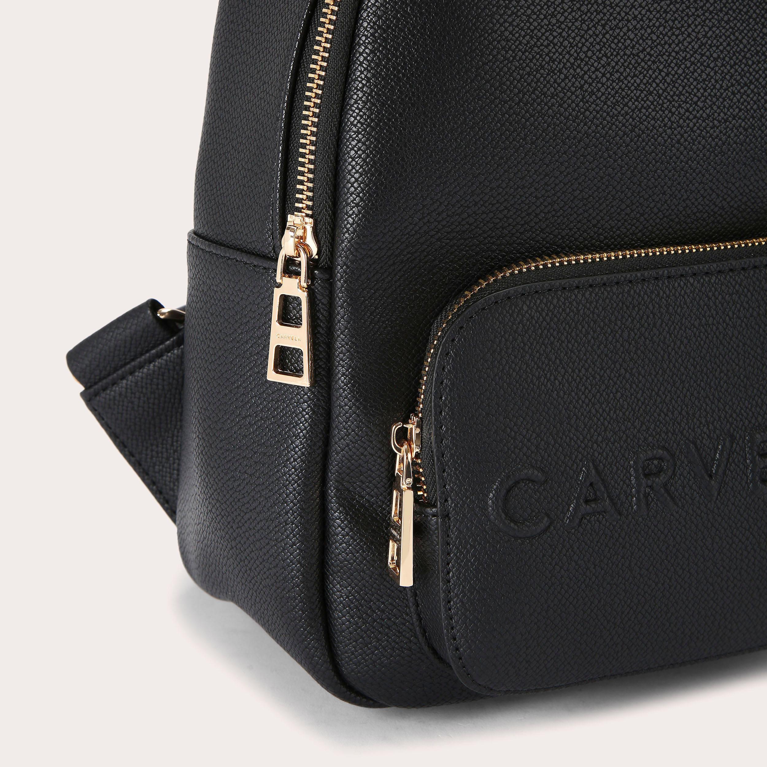 FRAME MIDI BACKPACK Black Backpack by CARVELA