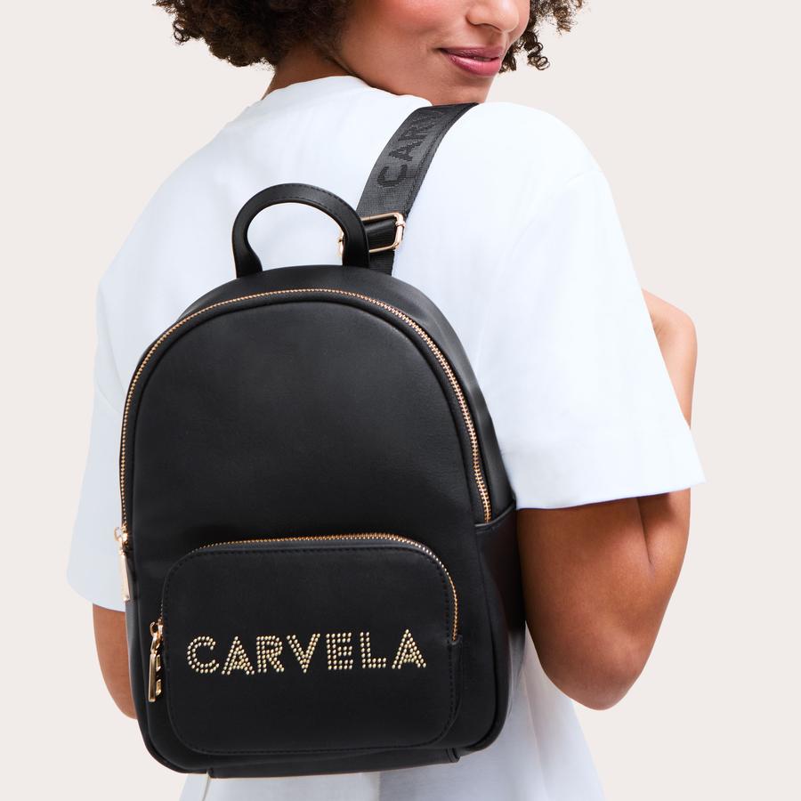 Carvela black backpack hotsell