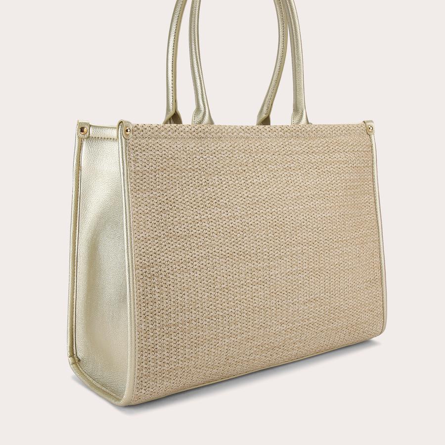 SORRENTO CHUCK IN TOTE Natural Woven Tote Bag by CARVELA