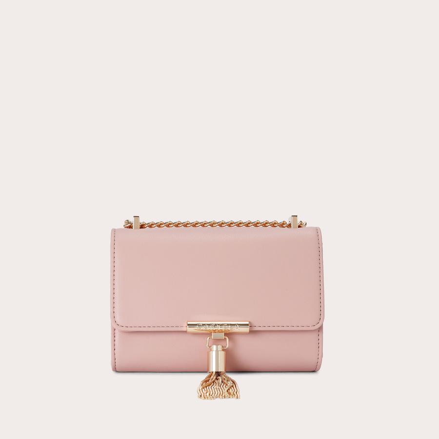 VICTORIA MINI TASSEL Pink Mini Bag by CARVELA