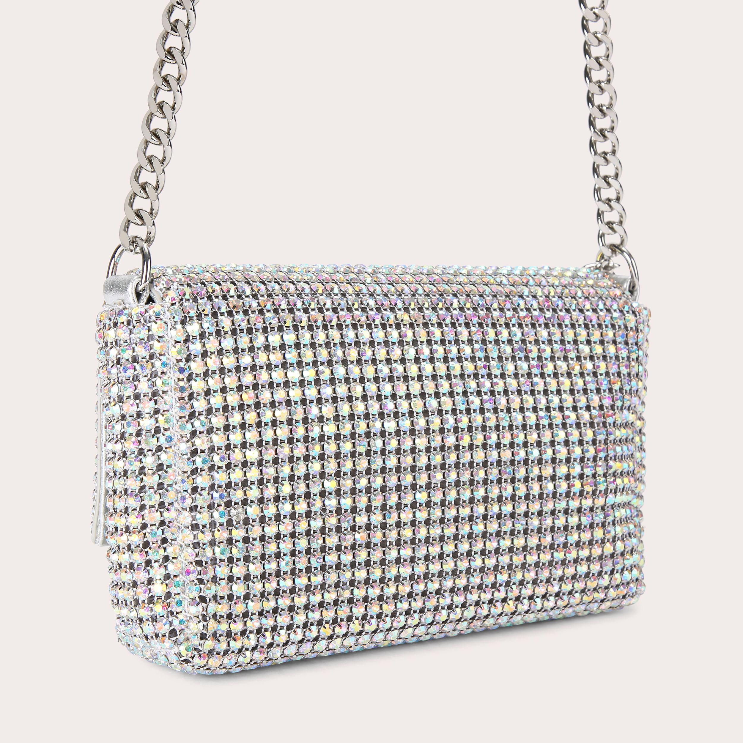 Silver carvela bag sale