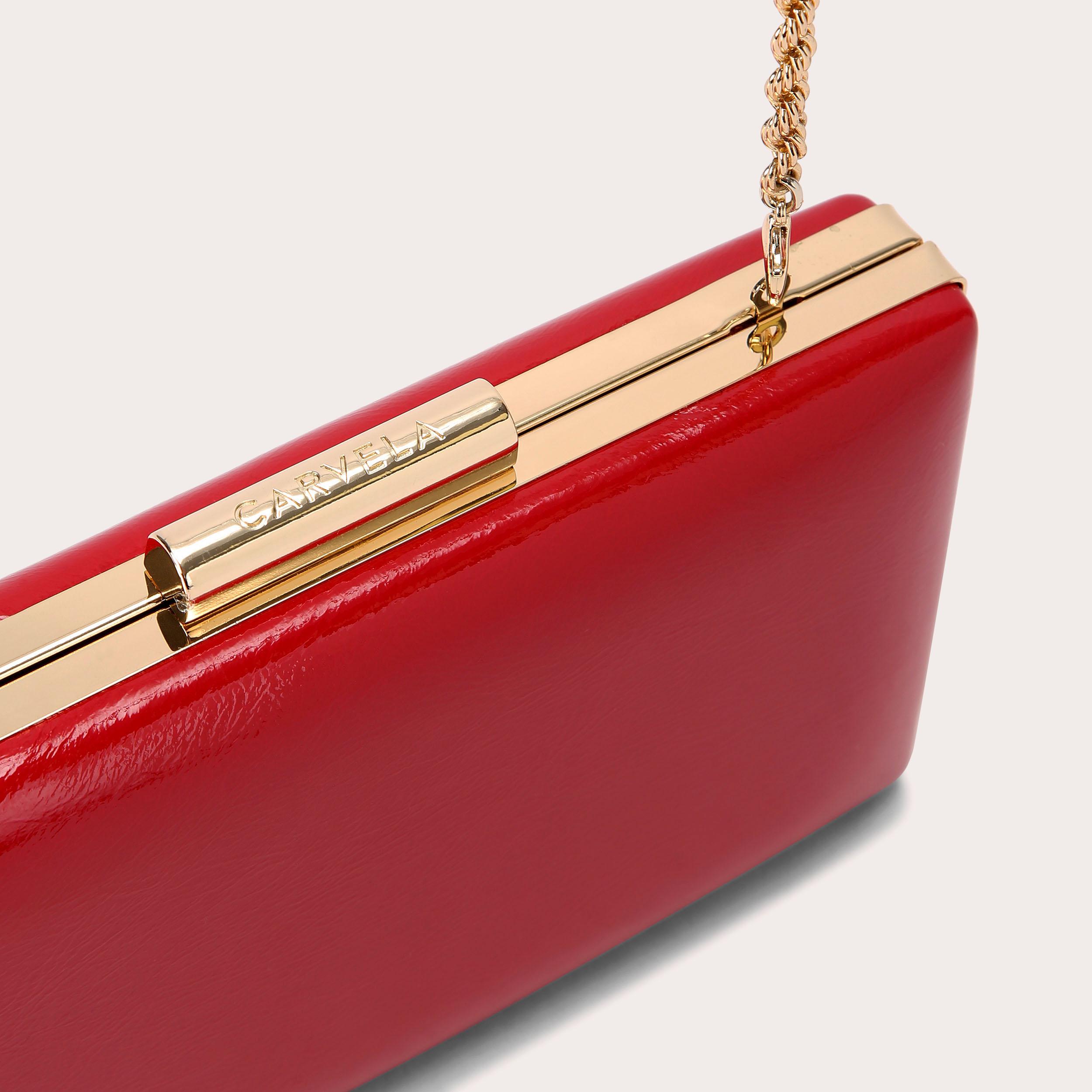 Carvela red clutch bag sale