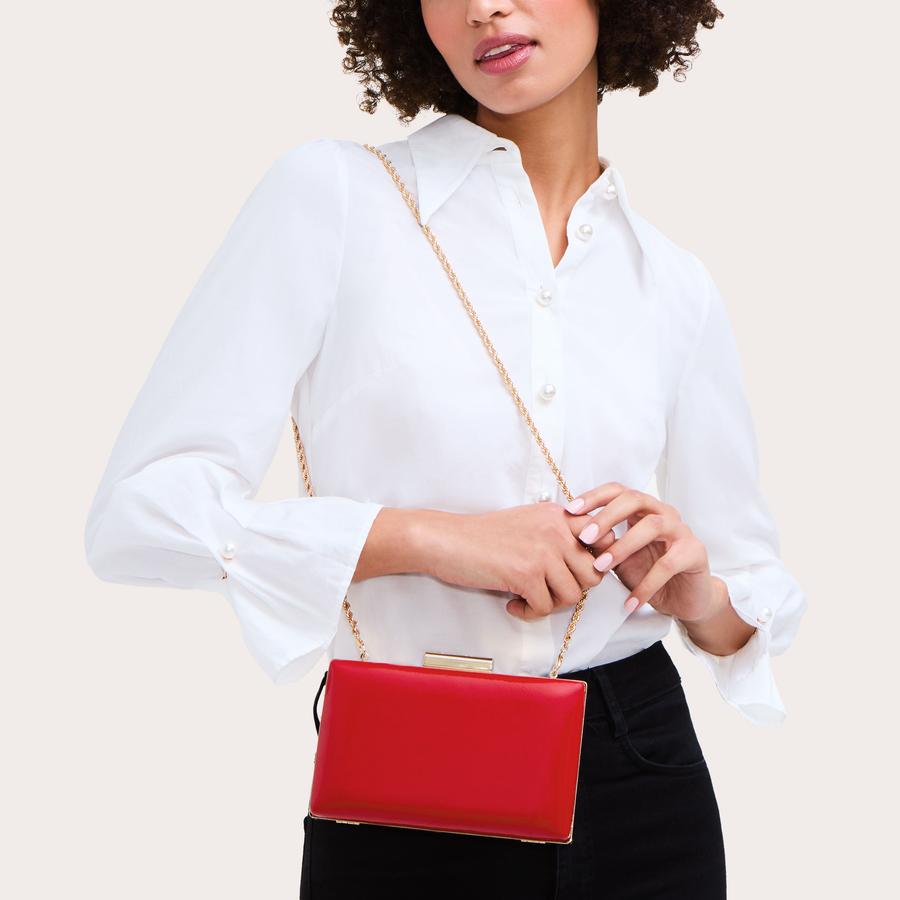 AINTREE CLUTCH Red Clutch Bag by CARVELA
