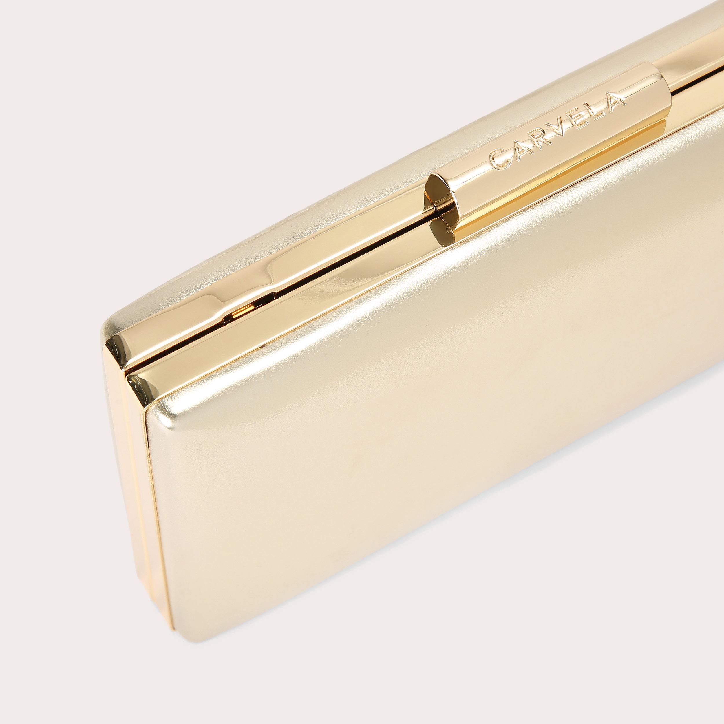 AINTREE CLUTCH Gold Clutch Bag by CARVELA