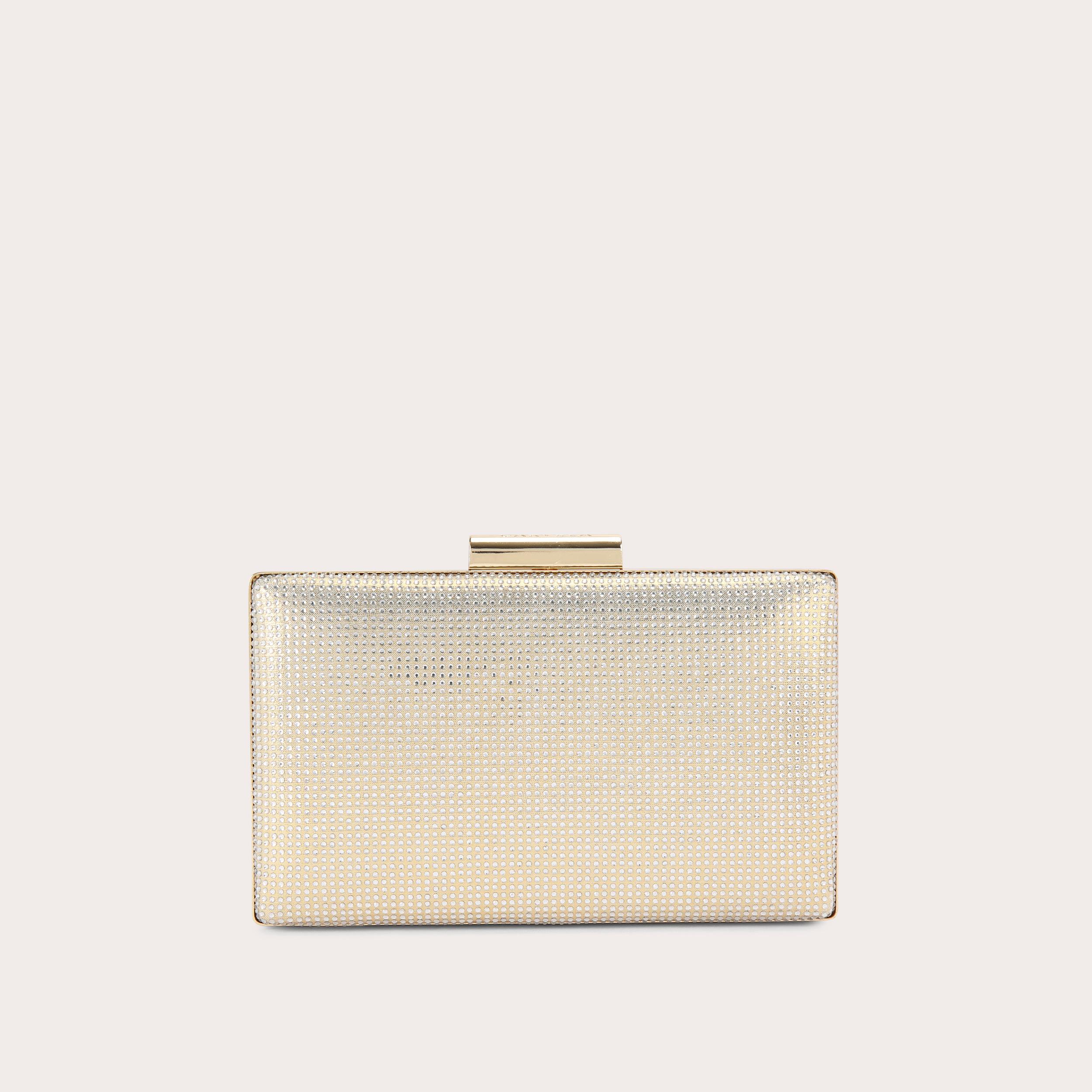 Carvela white clutch discount bag