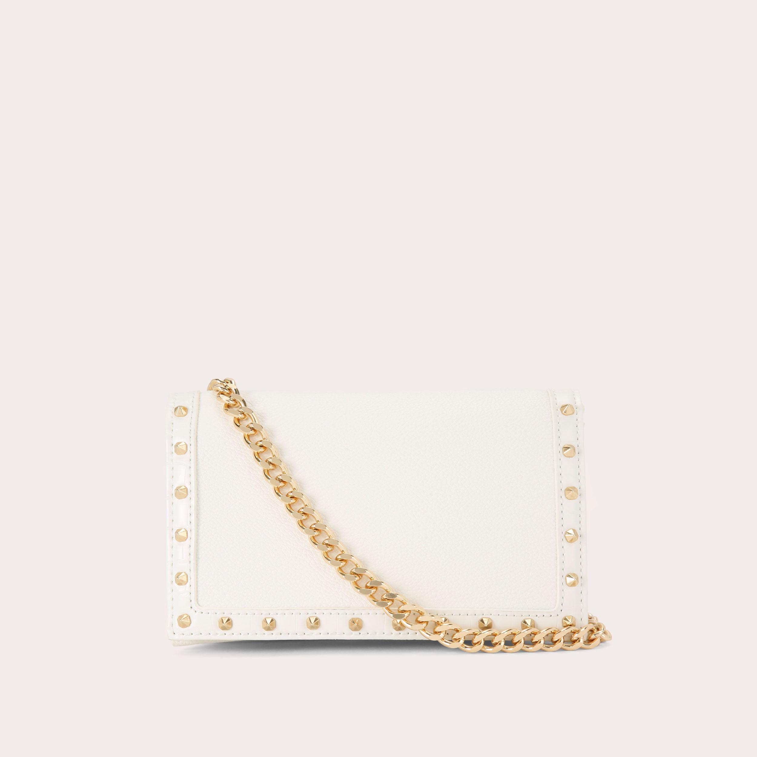 White studded crossbody bag sale