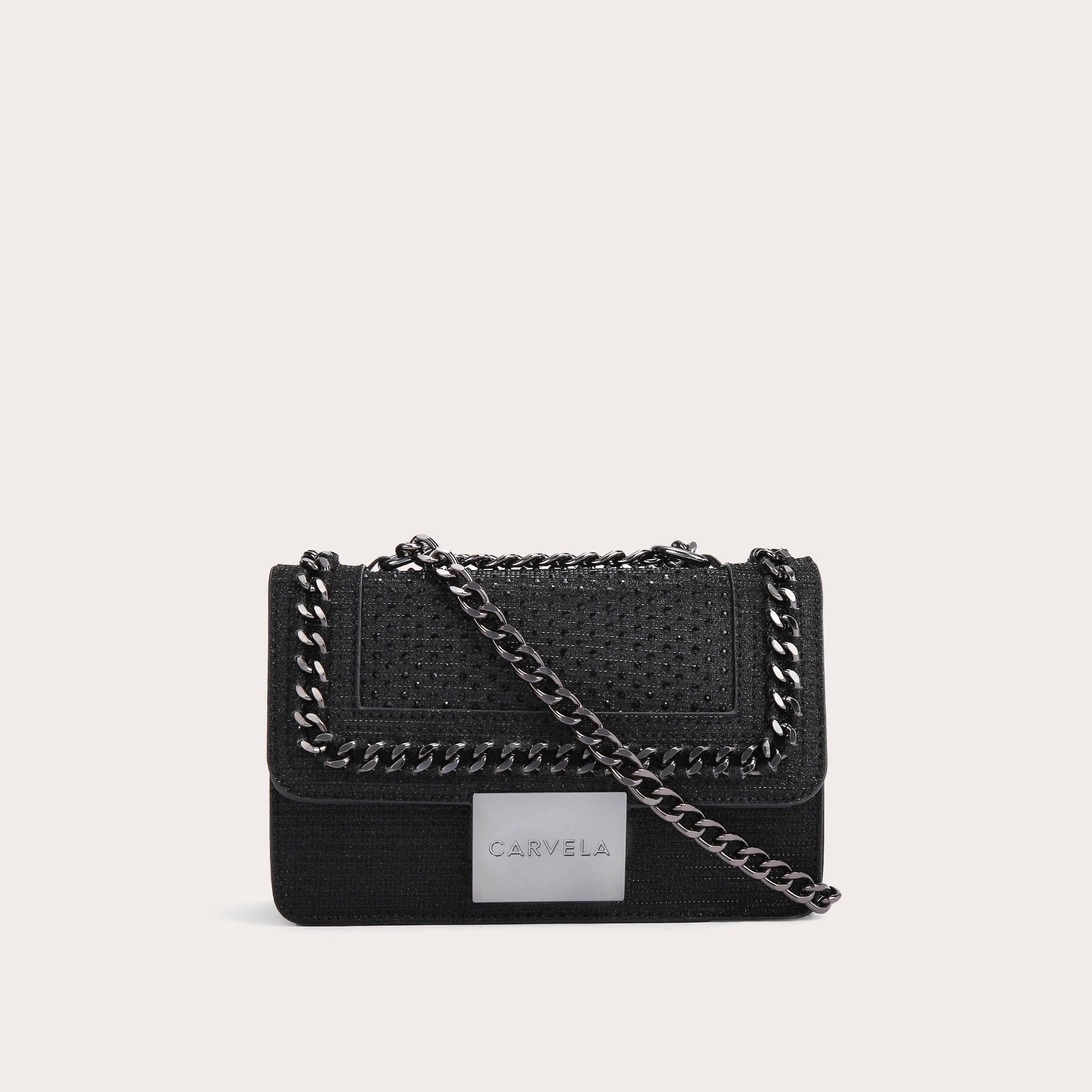 Carvela black cheap crossbody bag