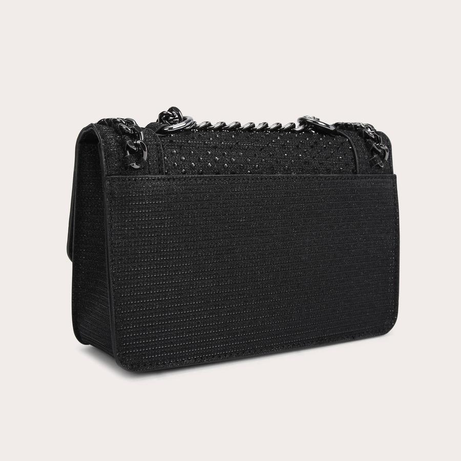 MINI BAILEY X BODY Black Embellished Cross Body Bag by CARVELA