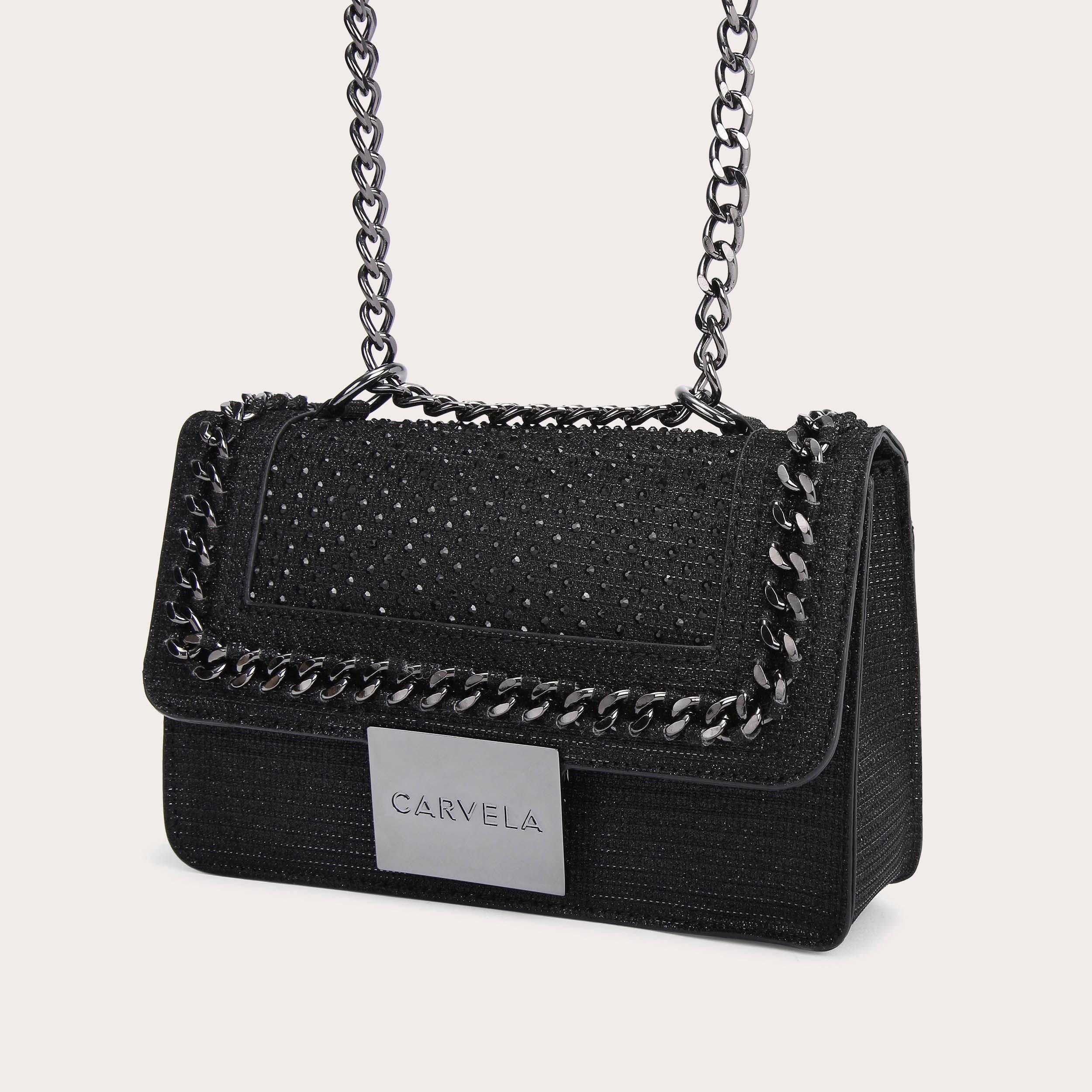 Carvela black sales handbag