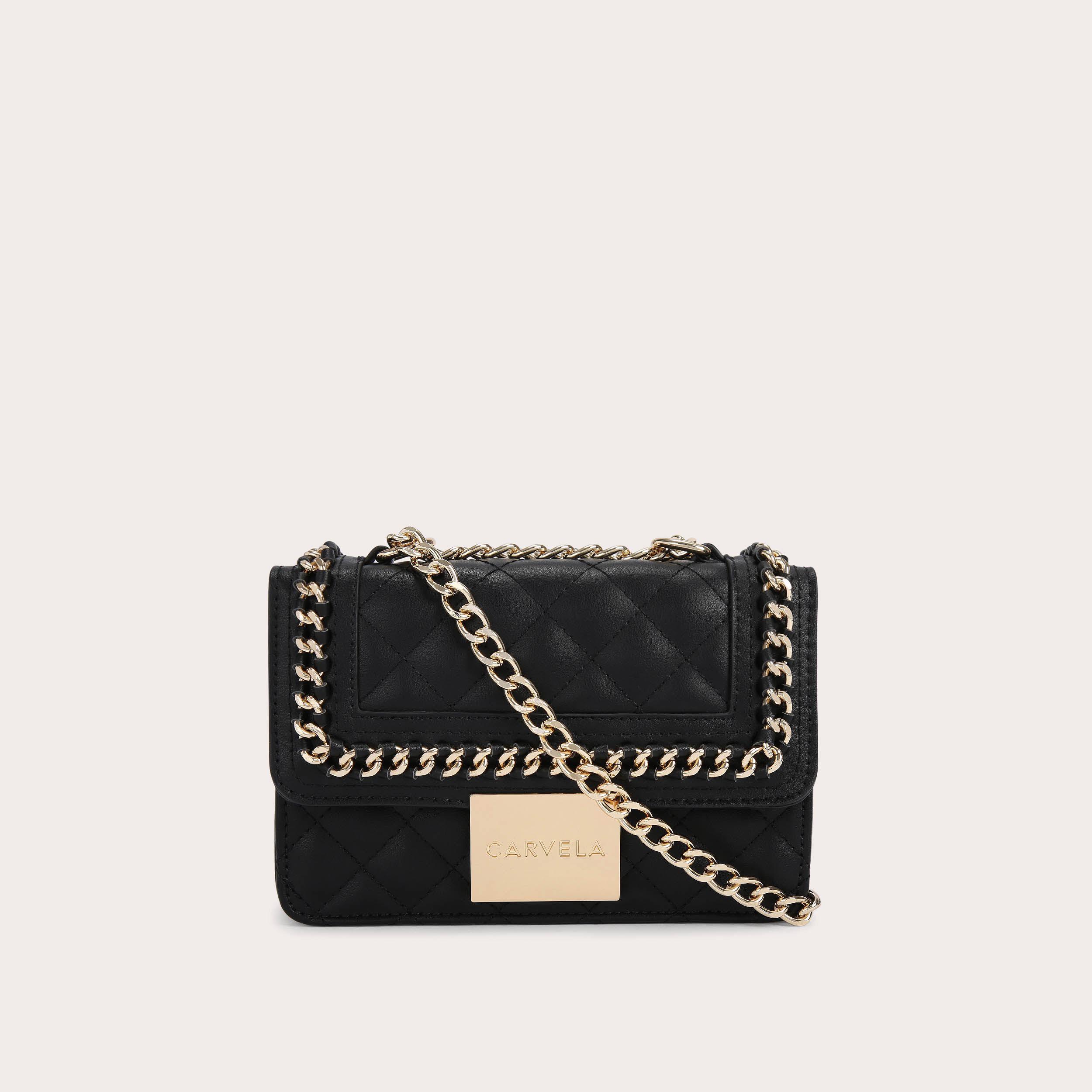 MINI BAILEY X BODY Black Quilted Cross Body Bag by CARVELA