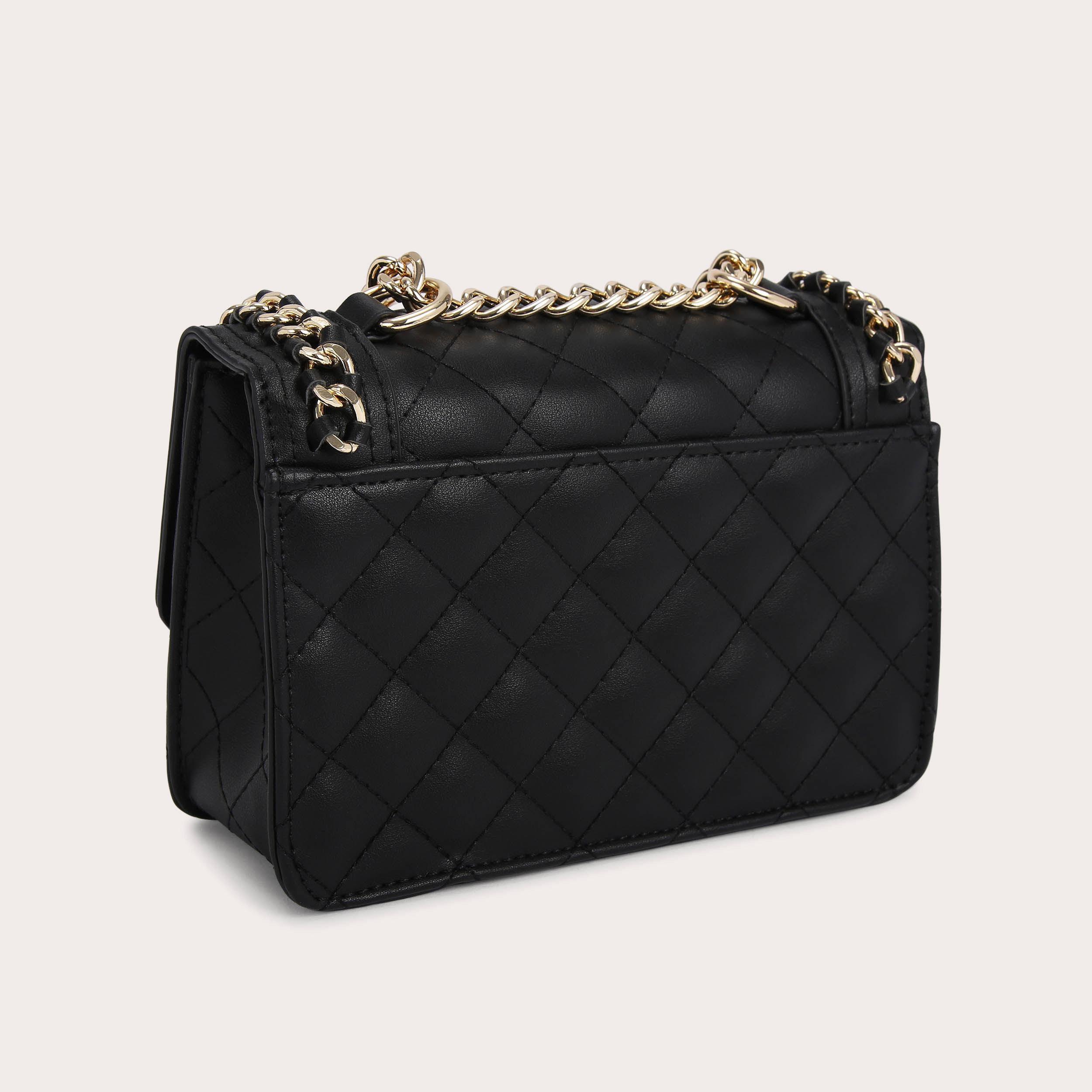 MINI BAILEY X BODY Black Quilted Cross Body Bag by CARVELA