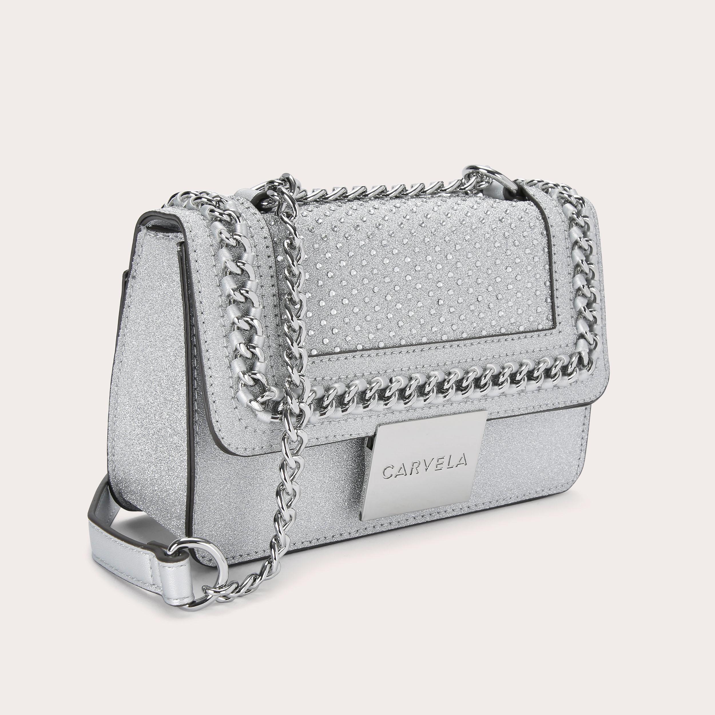 MINI BAILEY X BODY Silver Cross Body Bag by CARVELA