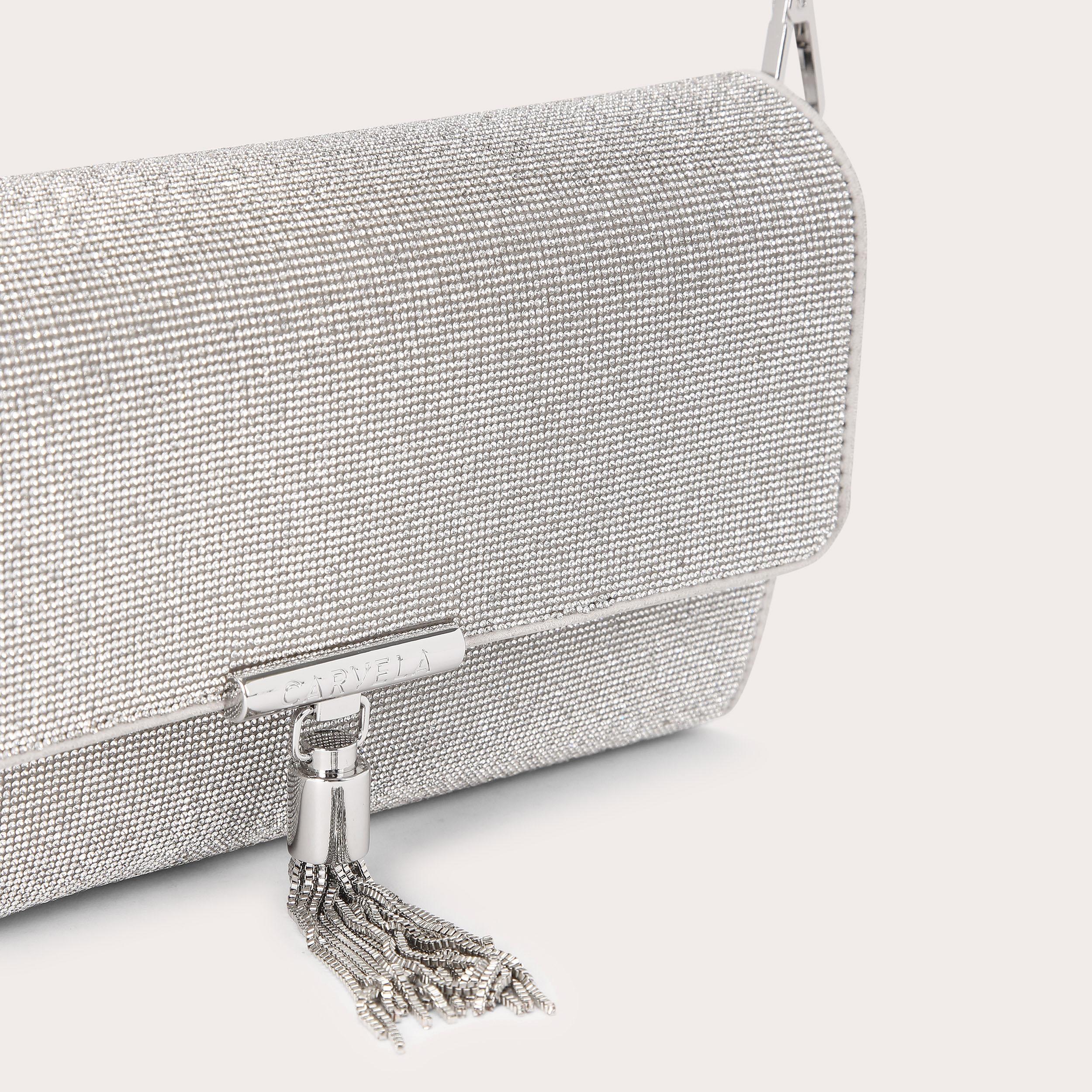 Silver carvela bag sale