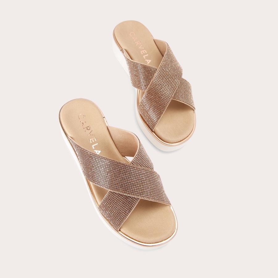 Carvela rose gold shoes best sale