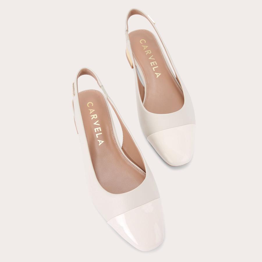 AMELIA Bone Slingback Shoes by CARVELA
