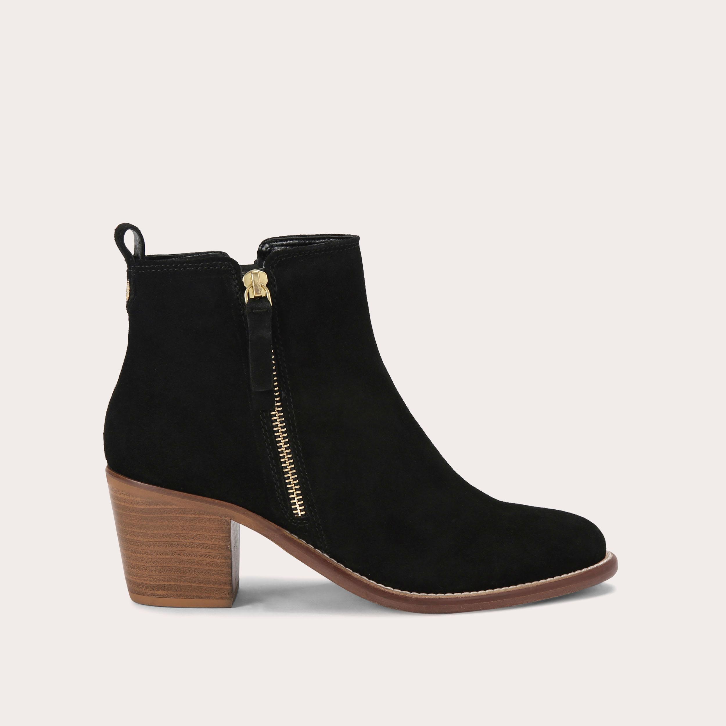 Carvela black cheap suede boots