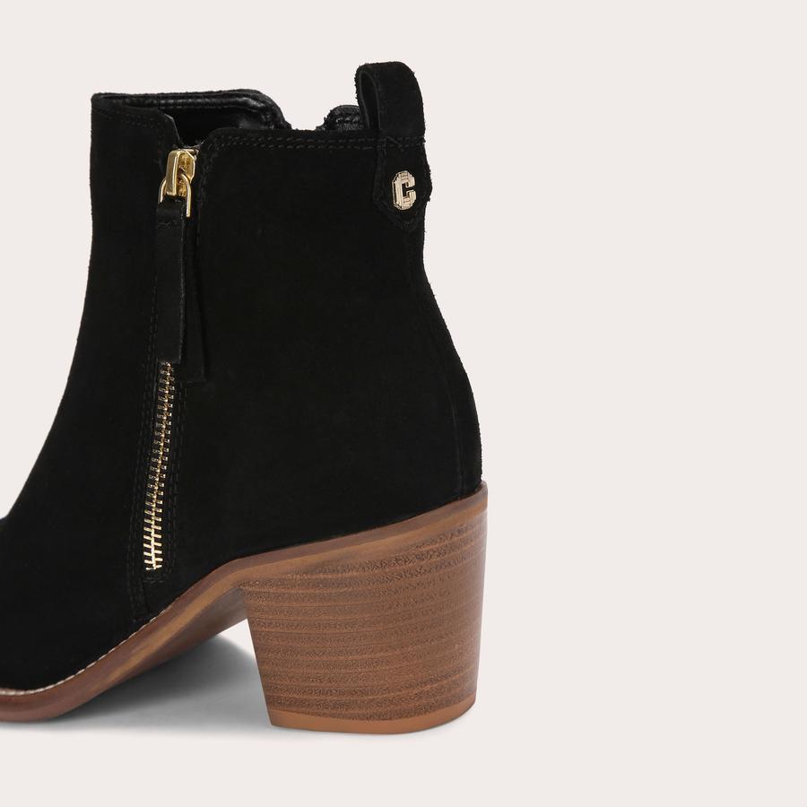 SECIL Black Suede Ankle Boots by CARVELA