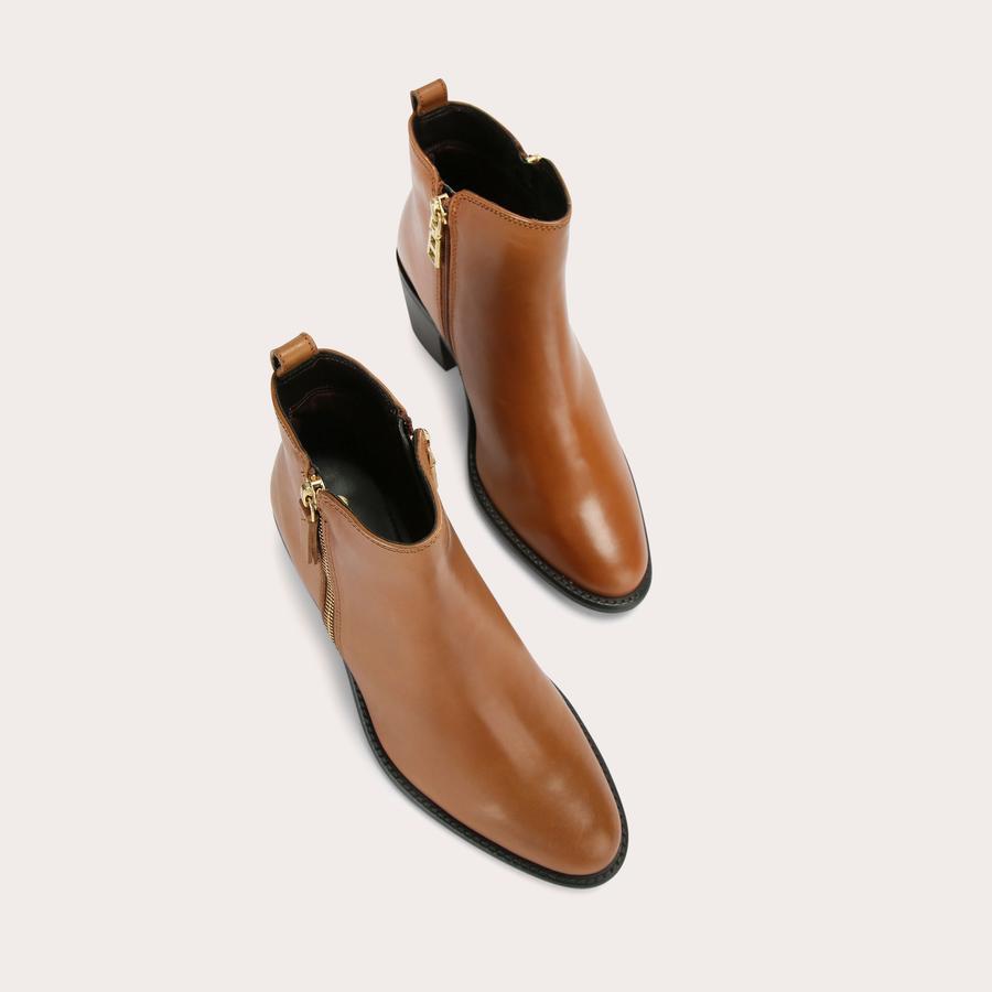 SECIL Tan Leather Boot by CARVELA