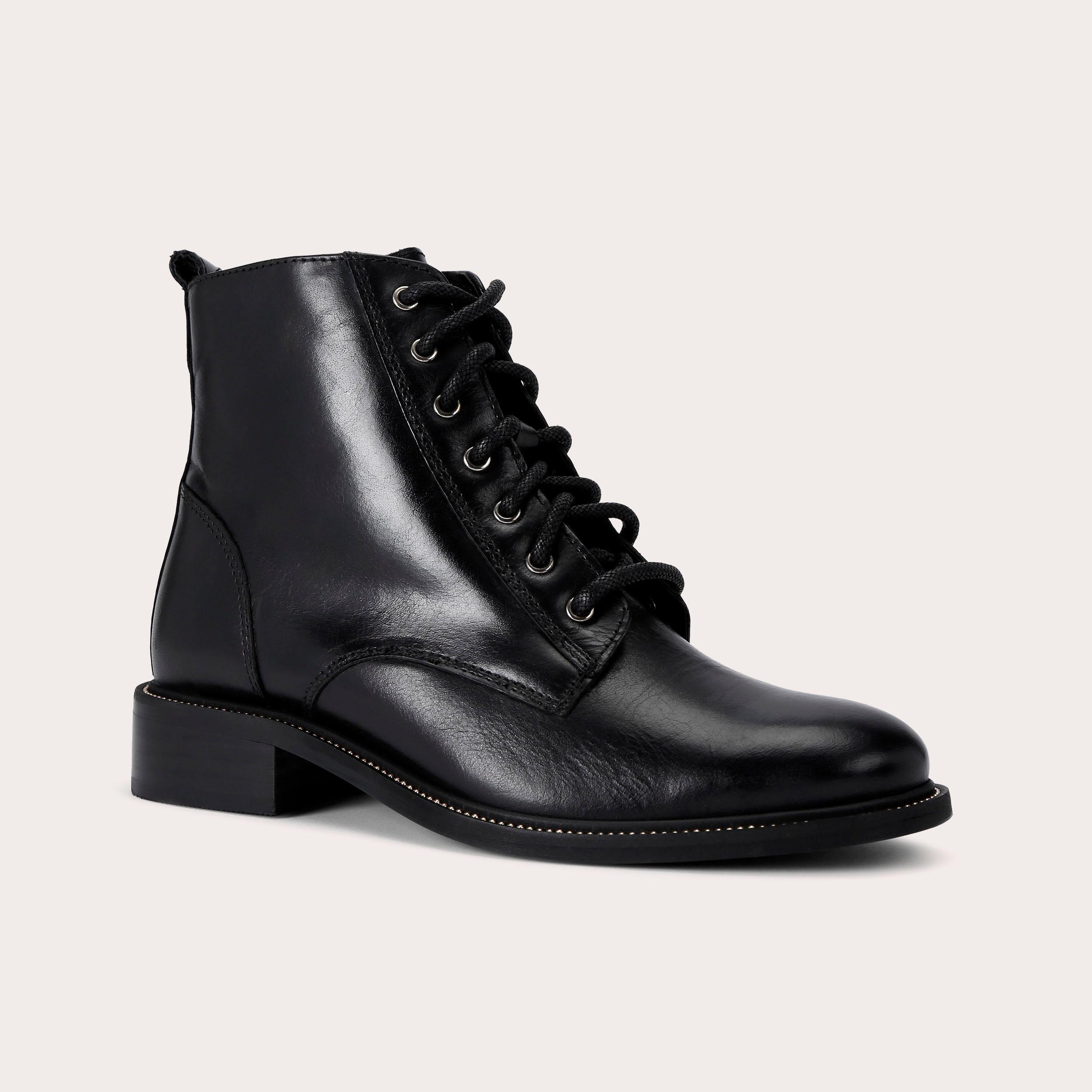 Black spike outlet ankle boots