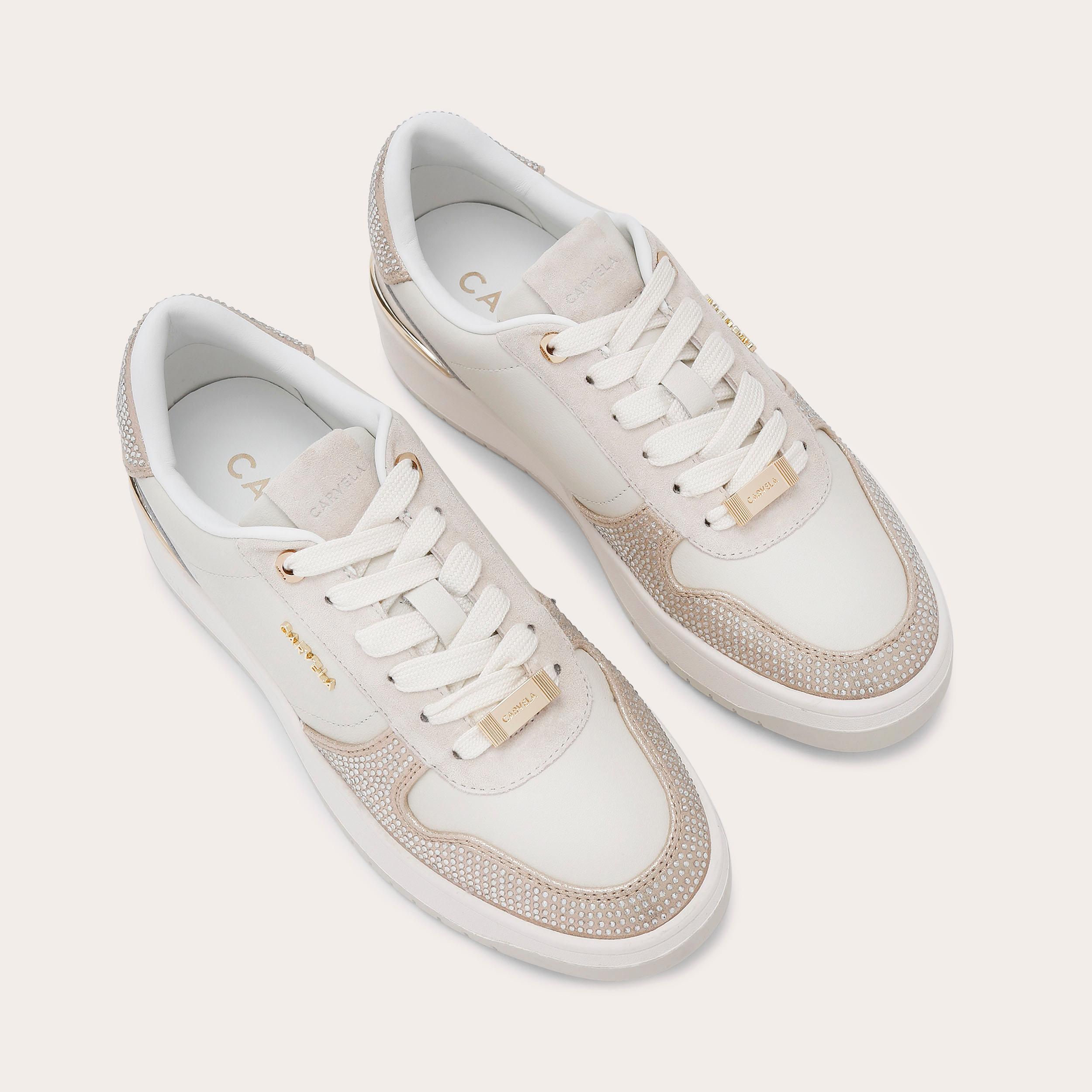 carvela embellished trainers