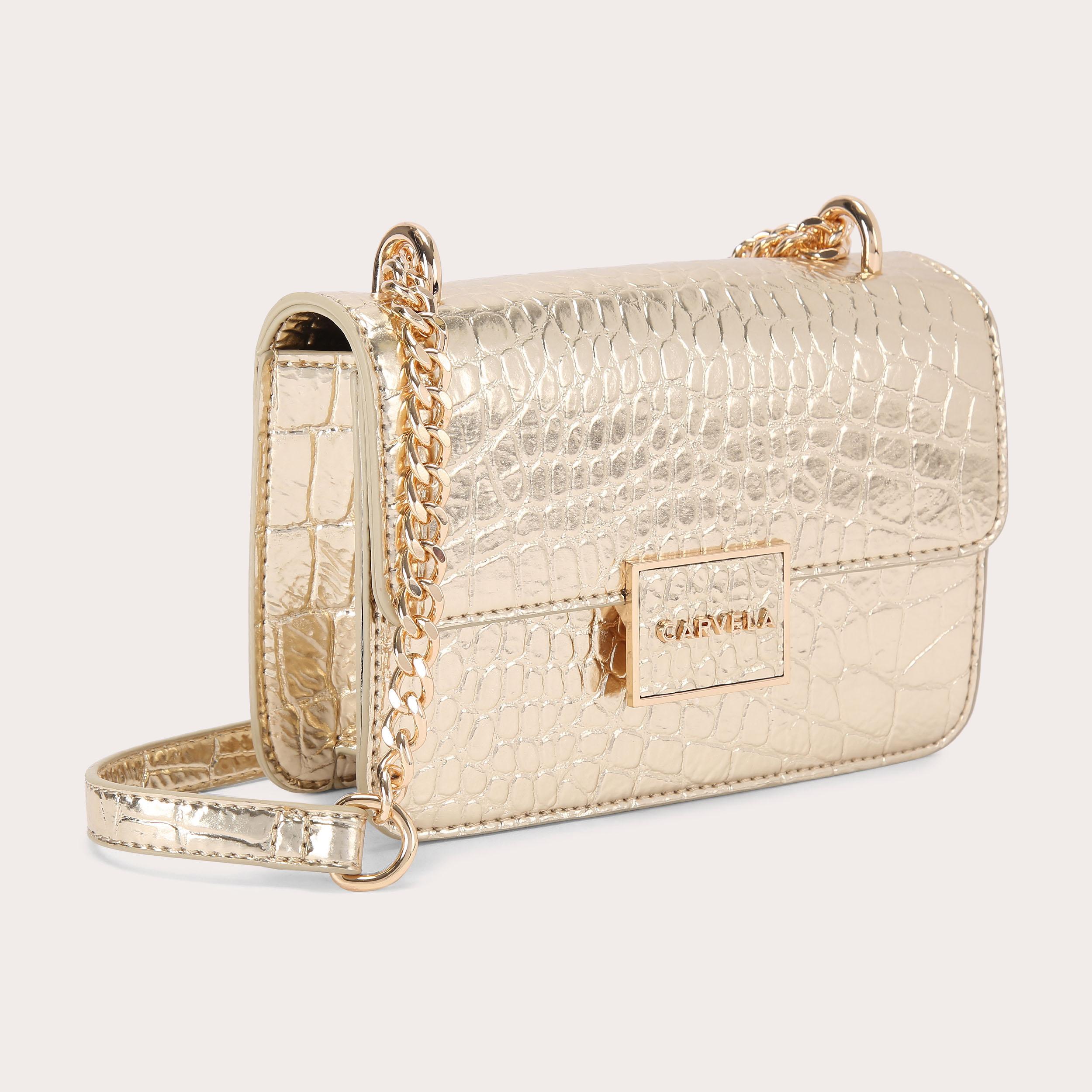 JESSICA SHOULDER BAG Gold Shoulder Bag by CARVELA