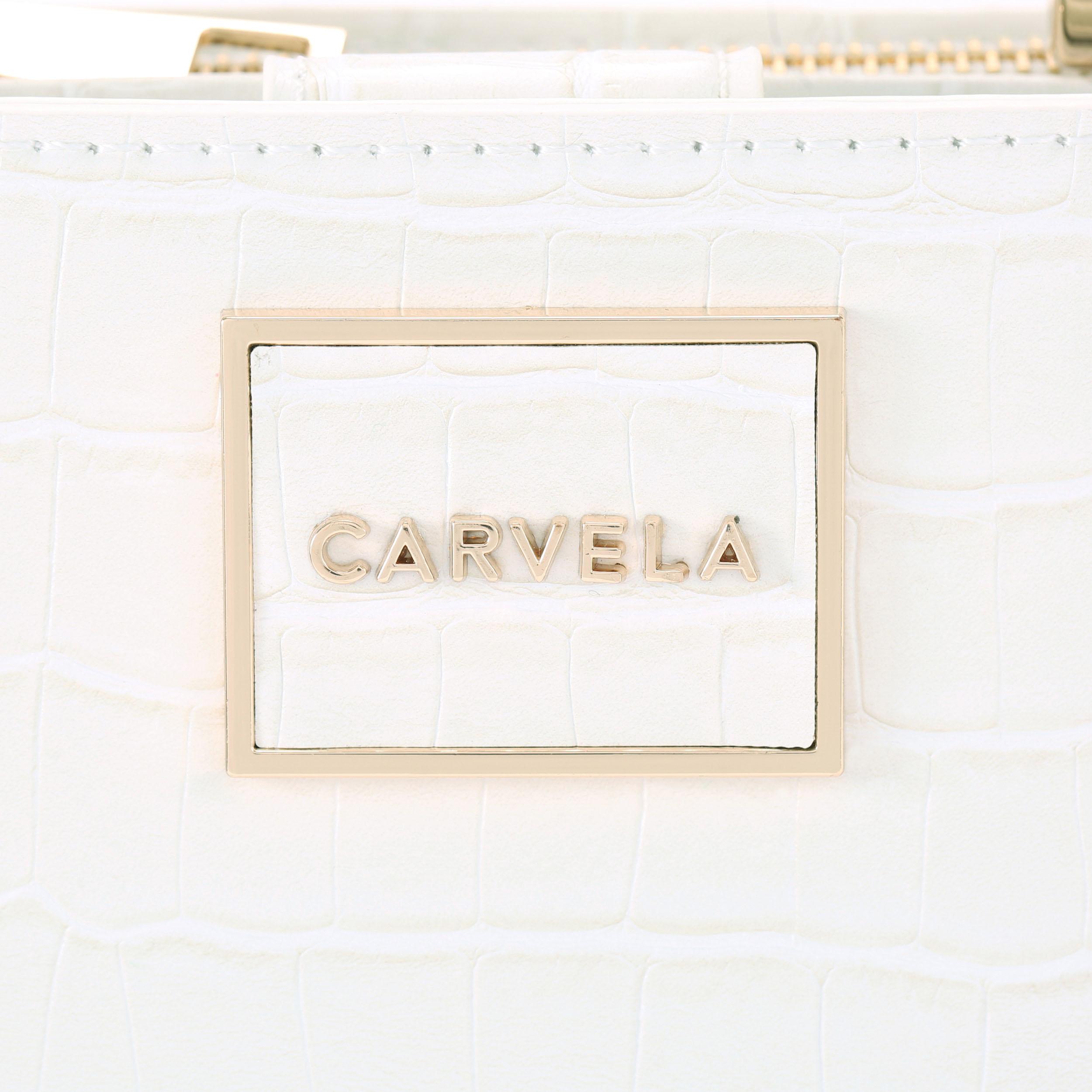 JESSICA MINI TOTE Bone Croc Tote Bag by CARVELA