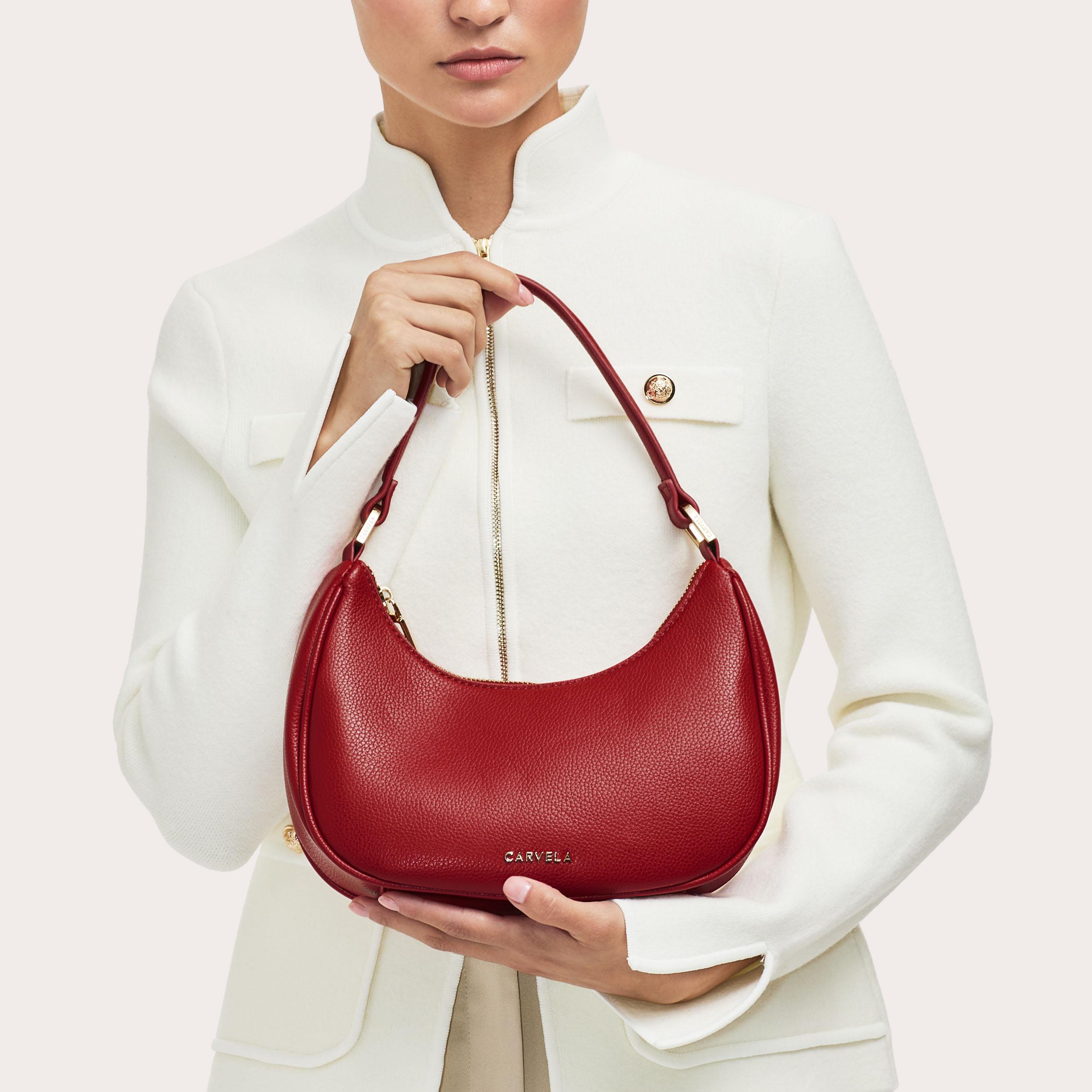 Red shoulder bags on sale sale