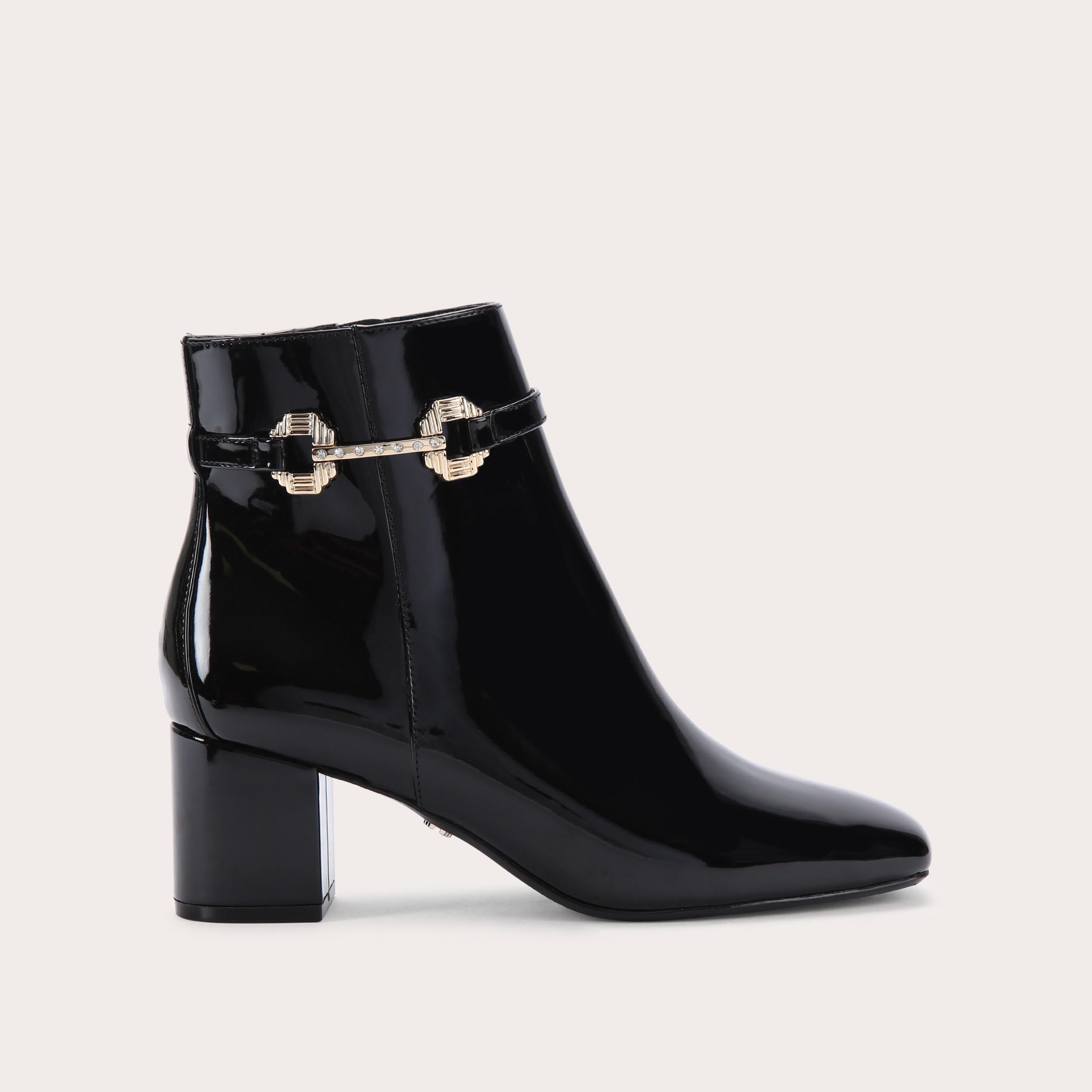 carvela patent ankle boots