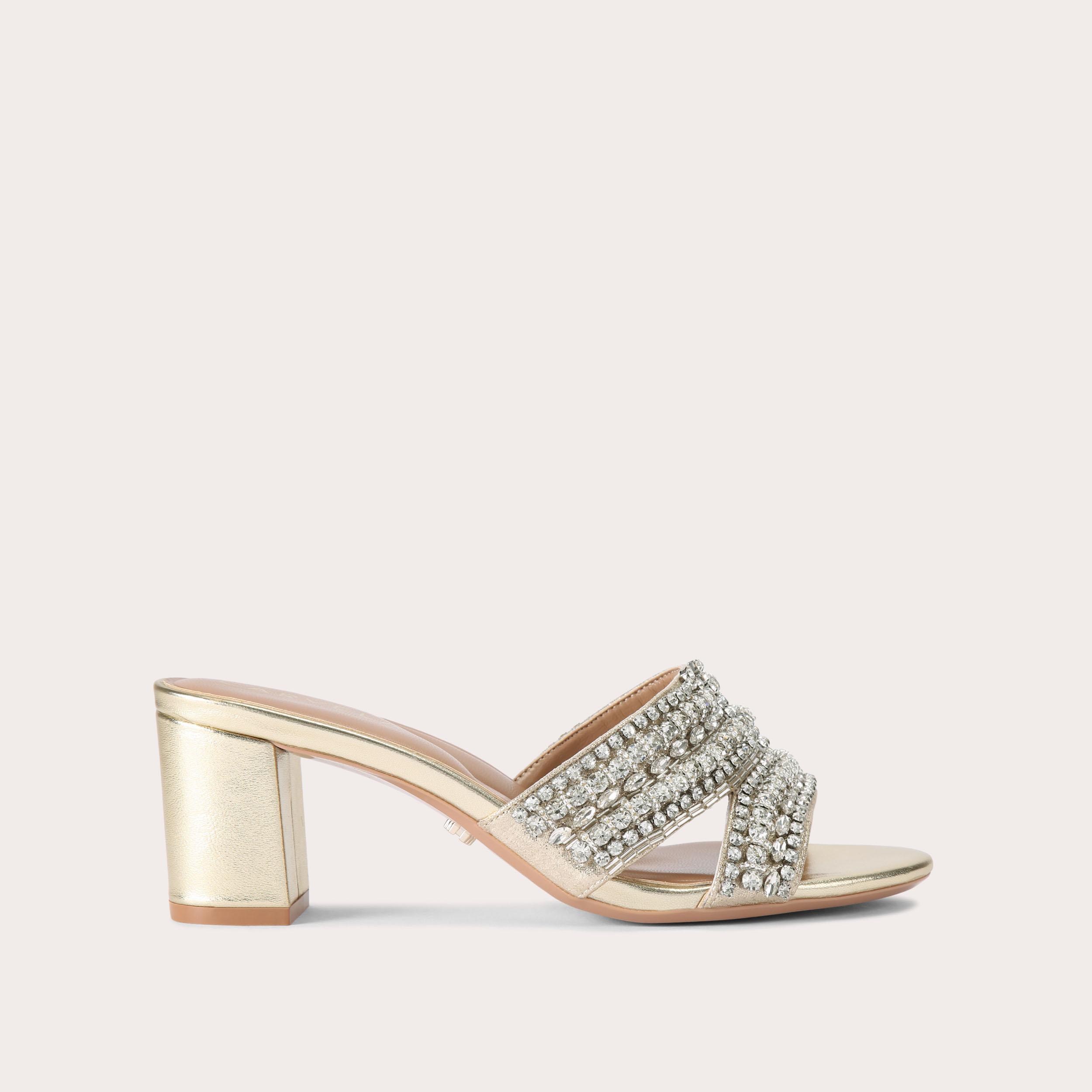 Pageant Block Heel - metallics