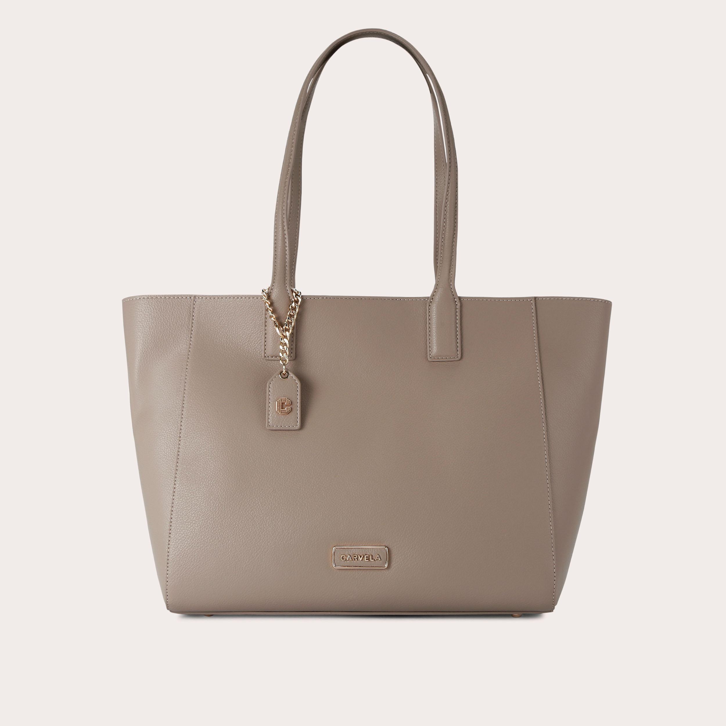 MILANO SHOPPER Taupe Shopper Bag by CARVELA
